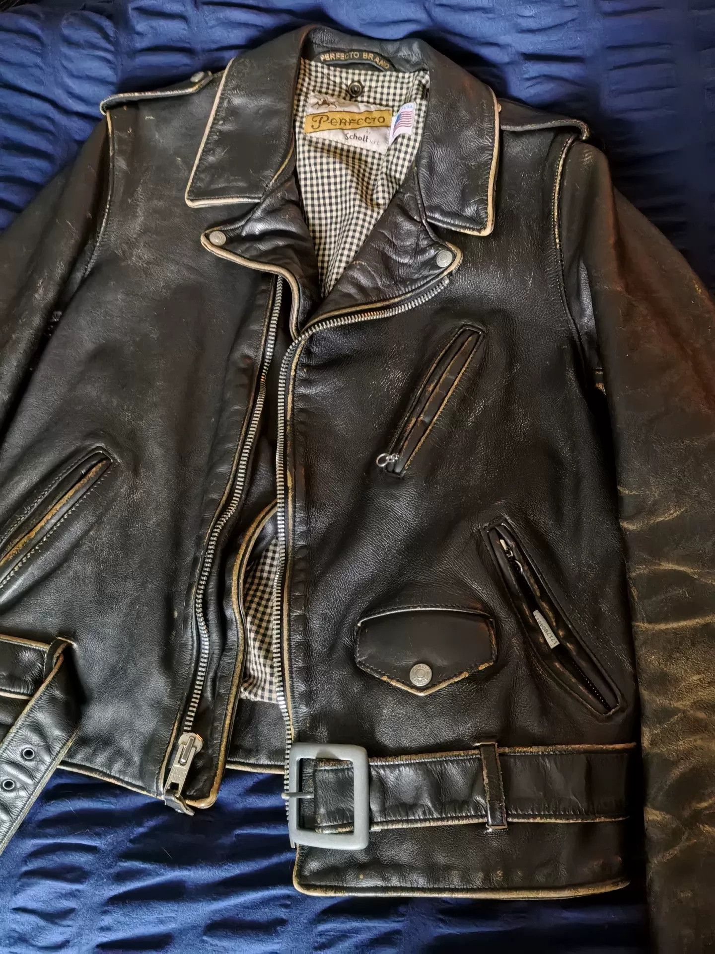 Schott Schott NYC Perfecto 70 Leather Jacket Size US L / EU 52-54 / 3 - 2 Thumbnail