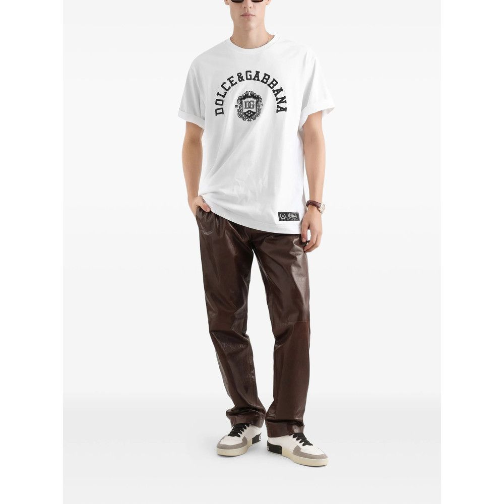 Dolce & Gabbana Dolce & Gabbana WHITE T-Shirts & Vests - T-Shirts Size US XL / EU 56 / 4 - 5 Thumbnail