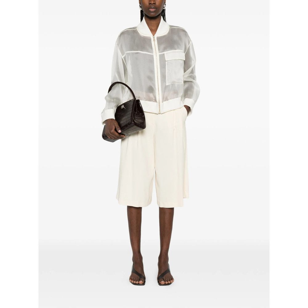 Fabiana Filippi Fabiana Filippi NEUTRALS Jackets - Bomber Jackets Size M / US 6-8 / IT 42-44 - 3 Thumbnail