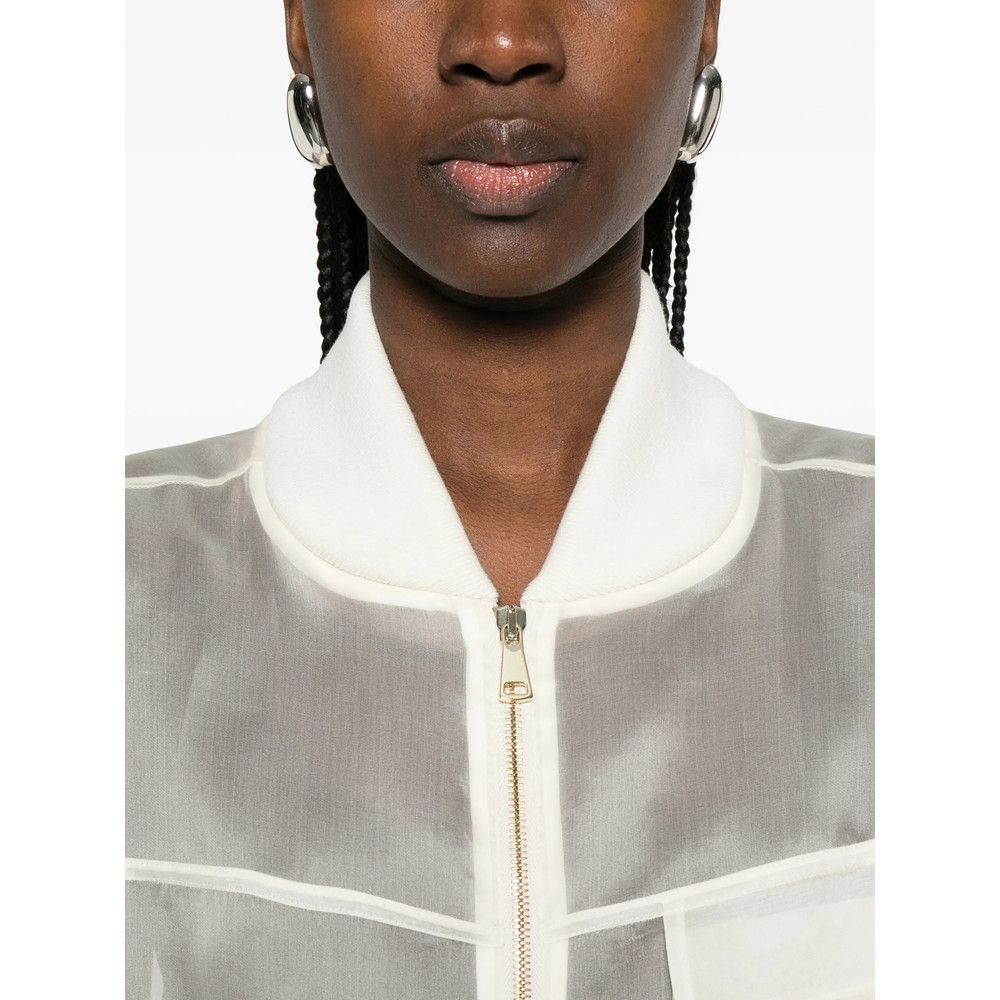 Fabiana Filippi Fabiana Filippi NEUTRALS Jackets - Bomber Jackets Size M / US 6-8 / IT 42-44 - 5 Thumbnail