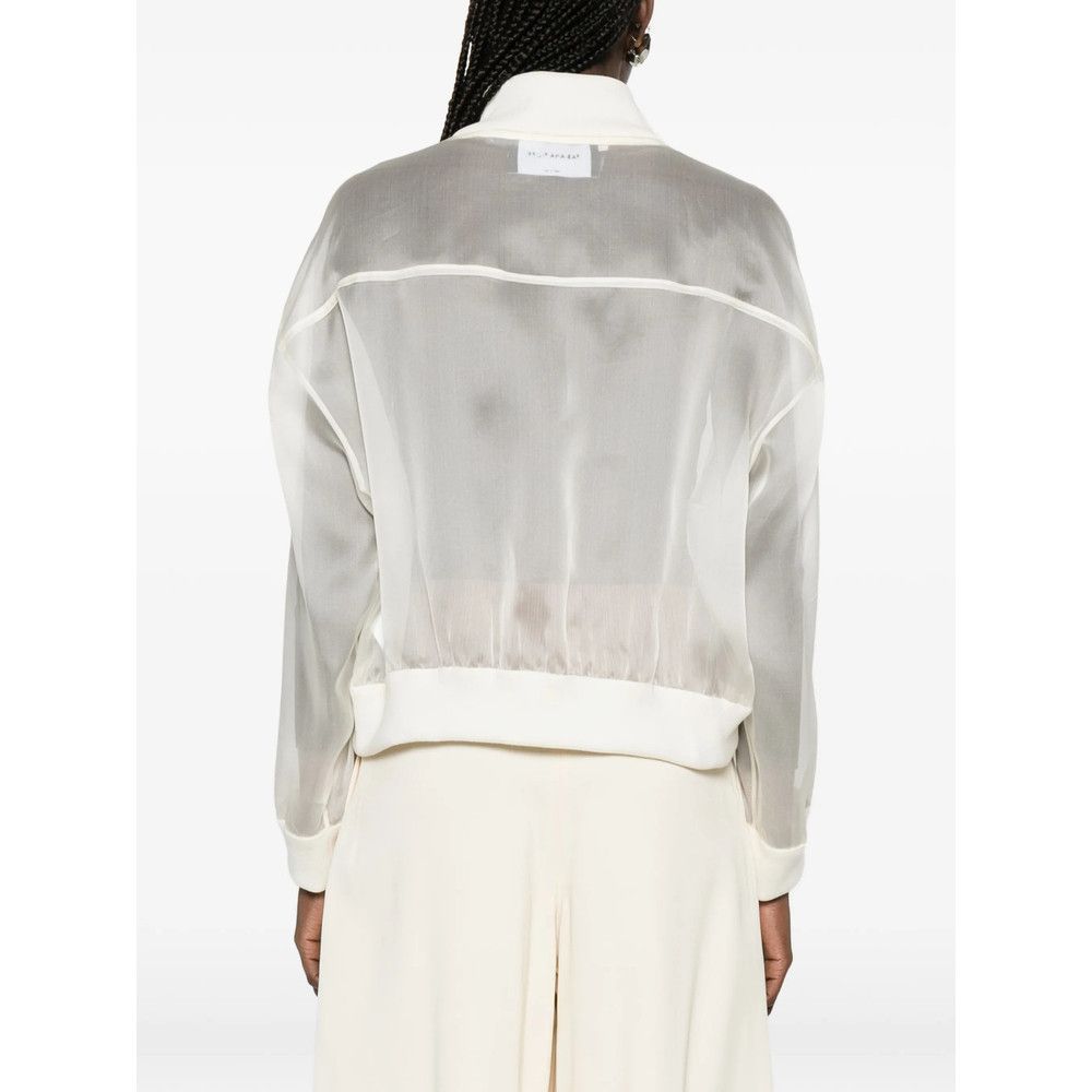 Fabiana Filippi Fabiana Filippi NEUTRALS Jackets - Bomber Jackets Size M / US 6-8 / IT 42-44 - 4 Thumbnail