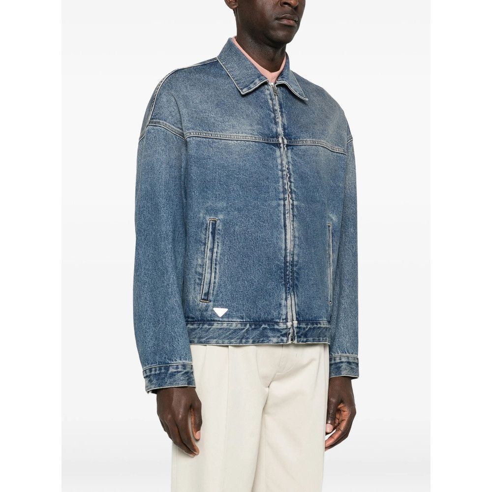 Prada Prada BLUE Jackets - Denim Jackets Size US L / EU 52-54 / 3 - 2 Thumbnail