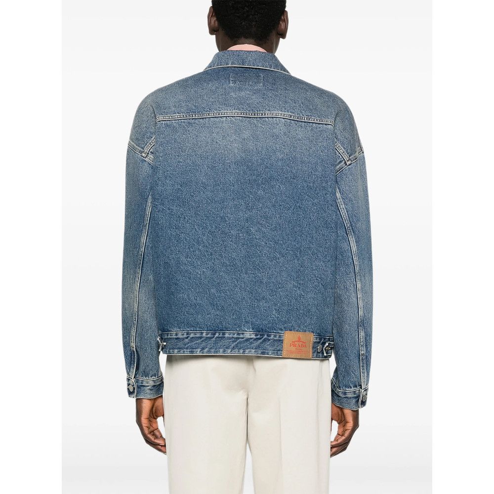 Prada Prada BLUE Jackets - Denim Jackets Size US L / EU 52-54 / 3 - 5 Thumbnail