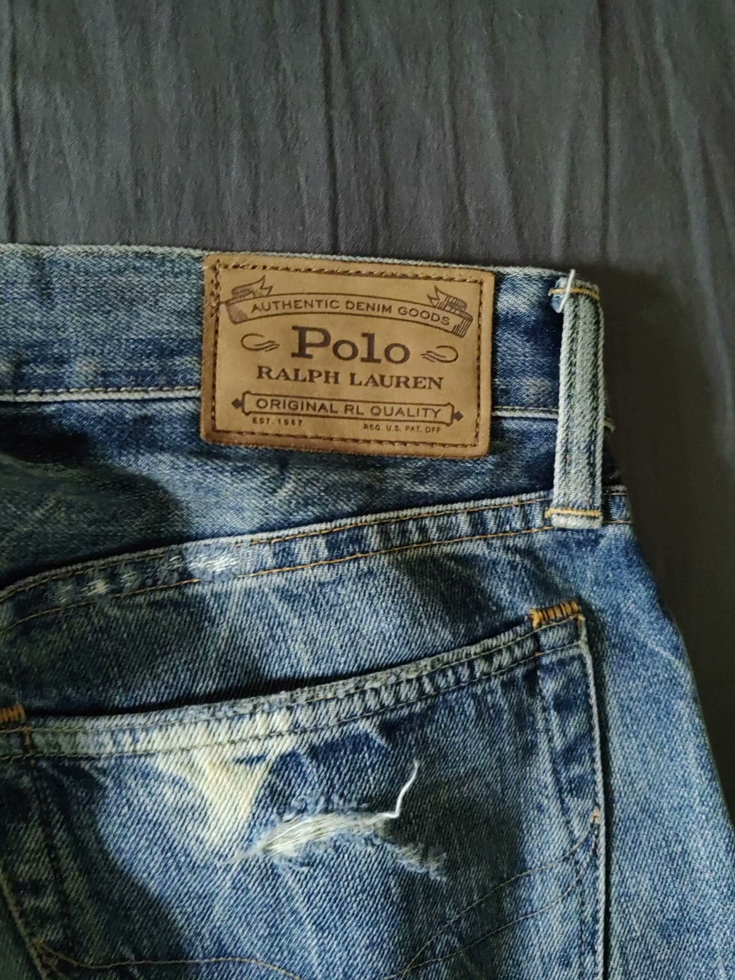 RRL Ralph Lauren RRL Slim Vintage Patch Jeans Size US 32 / EU 48 - 6 Thumbnail