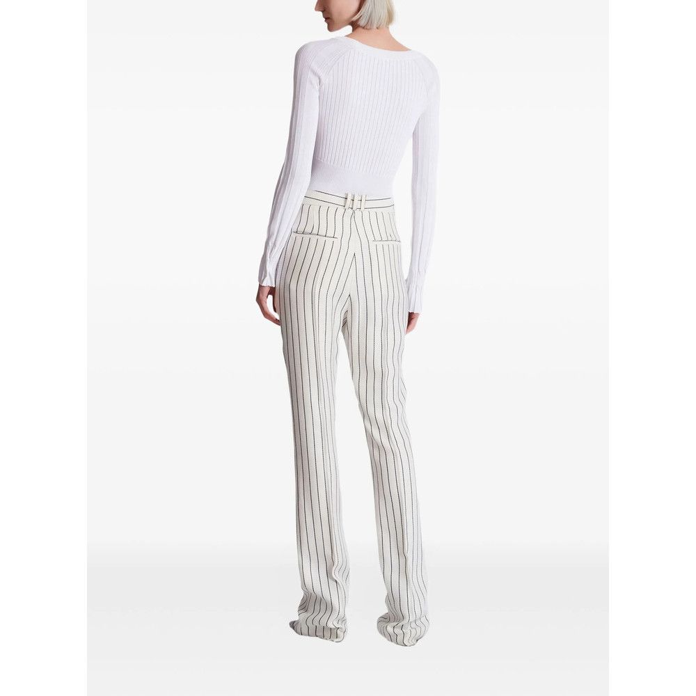 Balmain Balmain WHITE Trousers - Flared Trousers Size 27" / US 4 / IT 40 - 4 Thumbnail