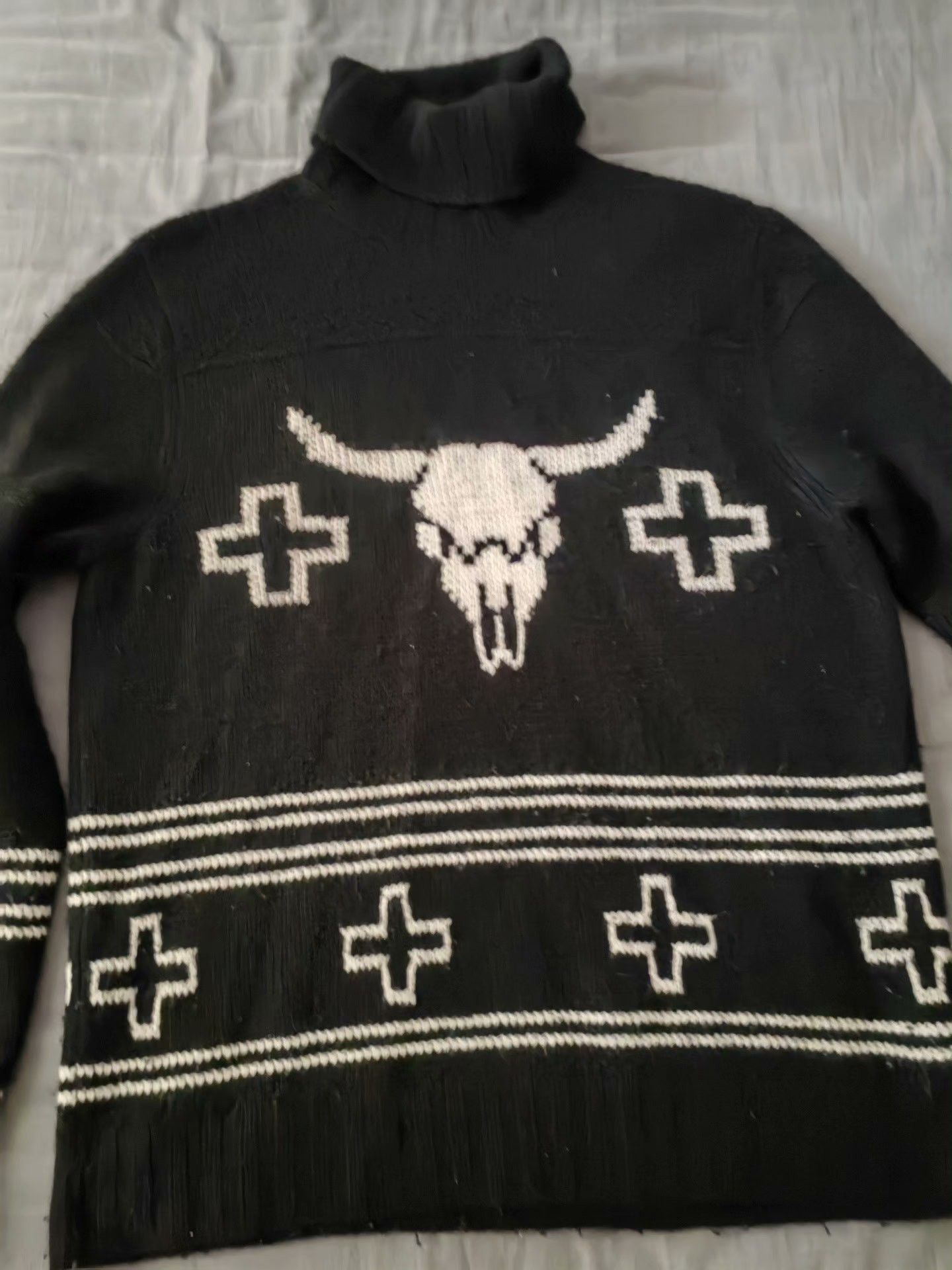 Ralph Lauren Purple Label Ralph Lauren Purple Label Western Bullhead Cashmere Sweater Size US L / EU 52-54 / 3 - 2 Thumbnail