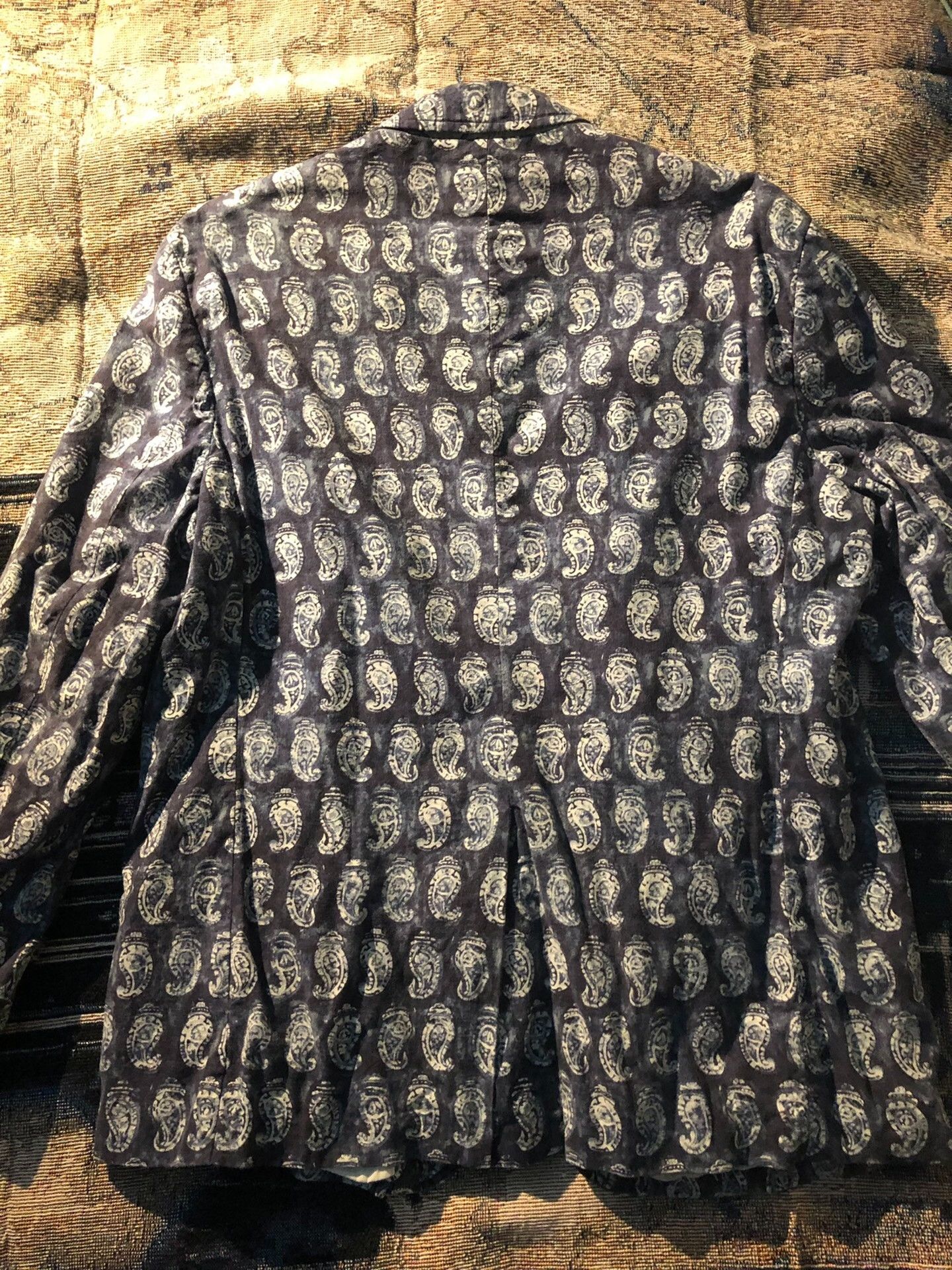Polo Ralph Lauren Polo Ralph Lauren Vintage Indigo Paisley Suit Size US XXL / EU 58 / 5 - 5 Thumbnail