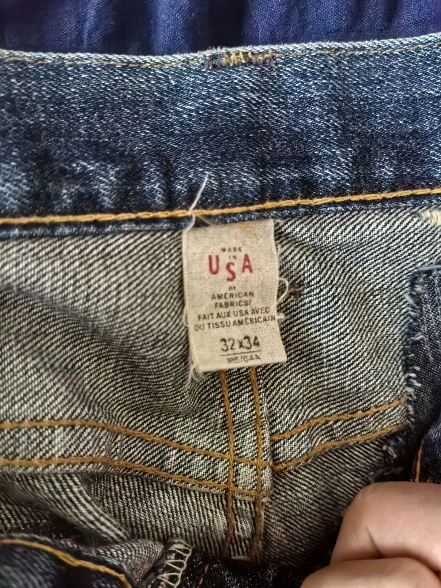 RRL Ralph Lauren RRL Slim Fit Distressed Jeans Size US 33 - 5 Thumbnail