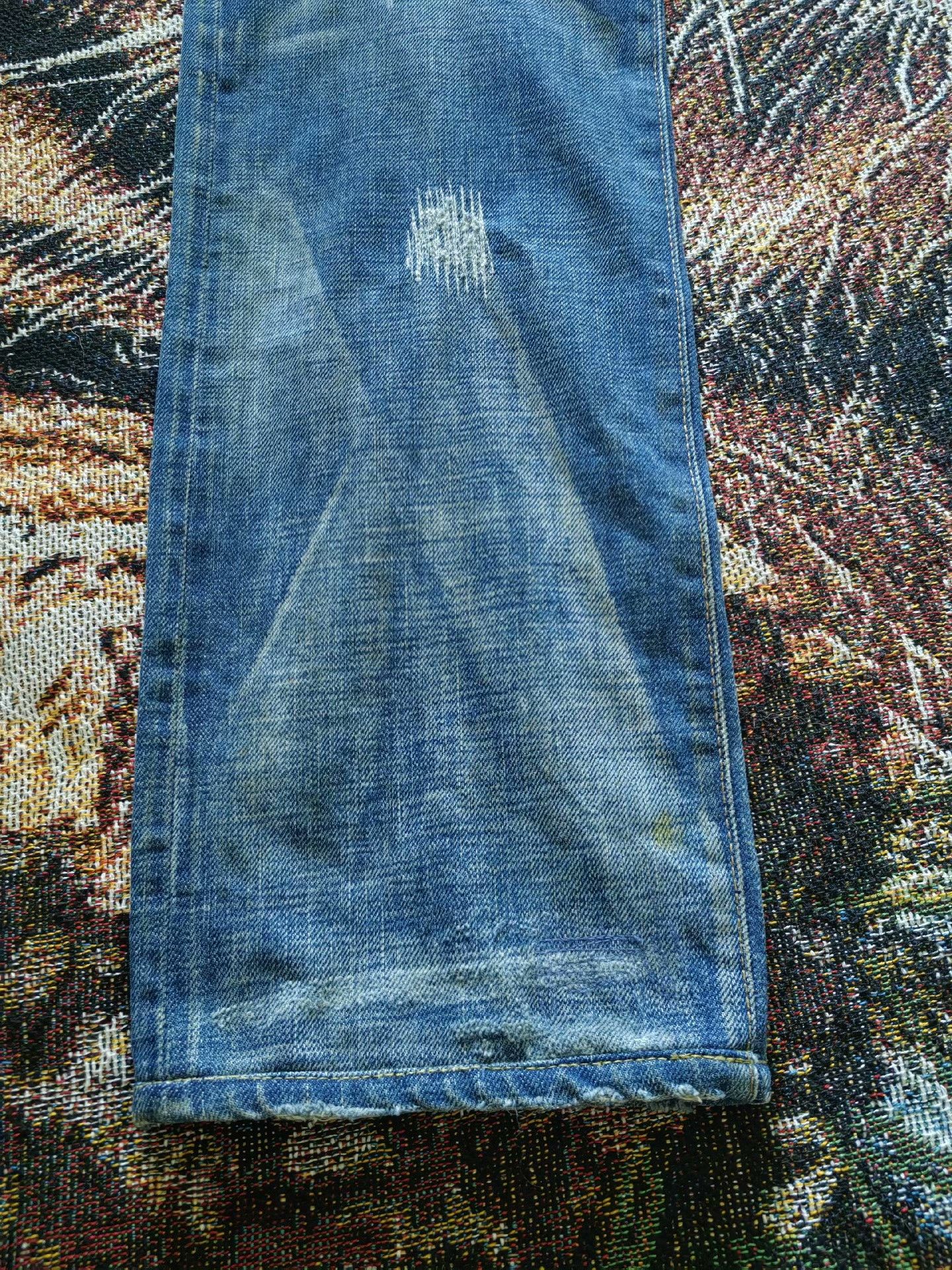 RRL Ralph Lauren RRL Nevada Washed Destroyed Jeans Size US 30 / EU 46 - 6 Thumbnail