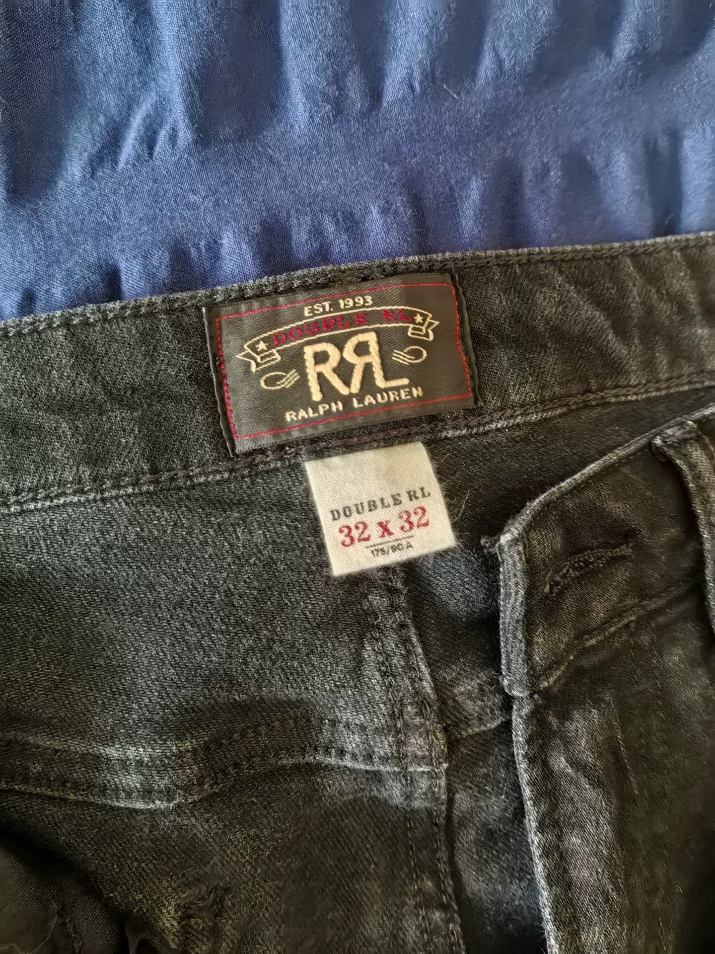 RRL Ralph Lauren Double RL Black Selvedge Denim Jeans Size US 32 / EU 48 - 3 Thumbnail