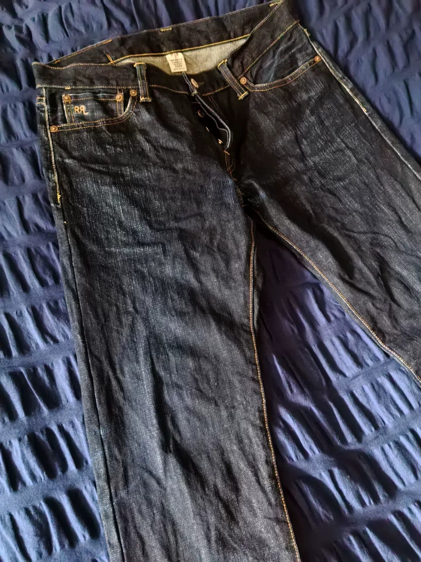 RRL Ralph Lauren RRL Ralph Lauren Vintage Raw Denim Jeans Size US 32 / EU 48 - 2 Thumbnail