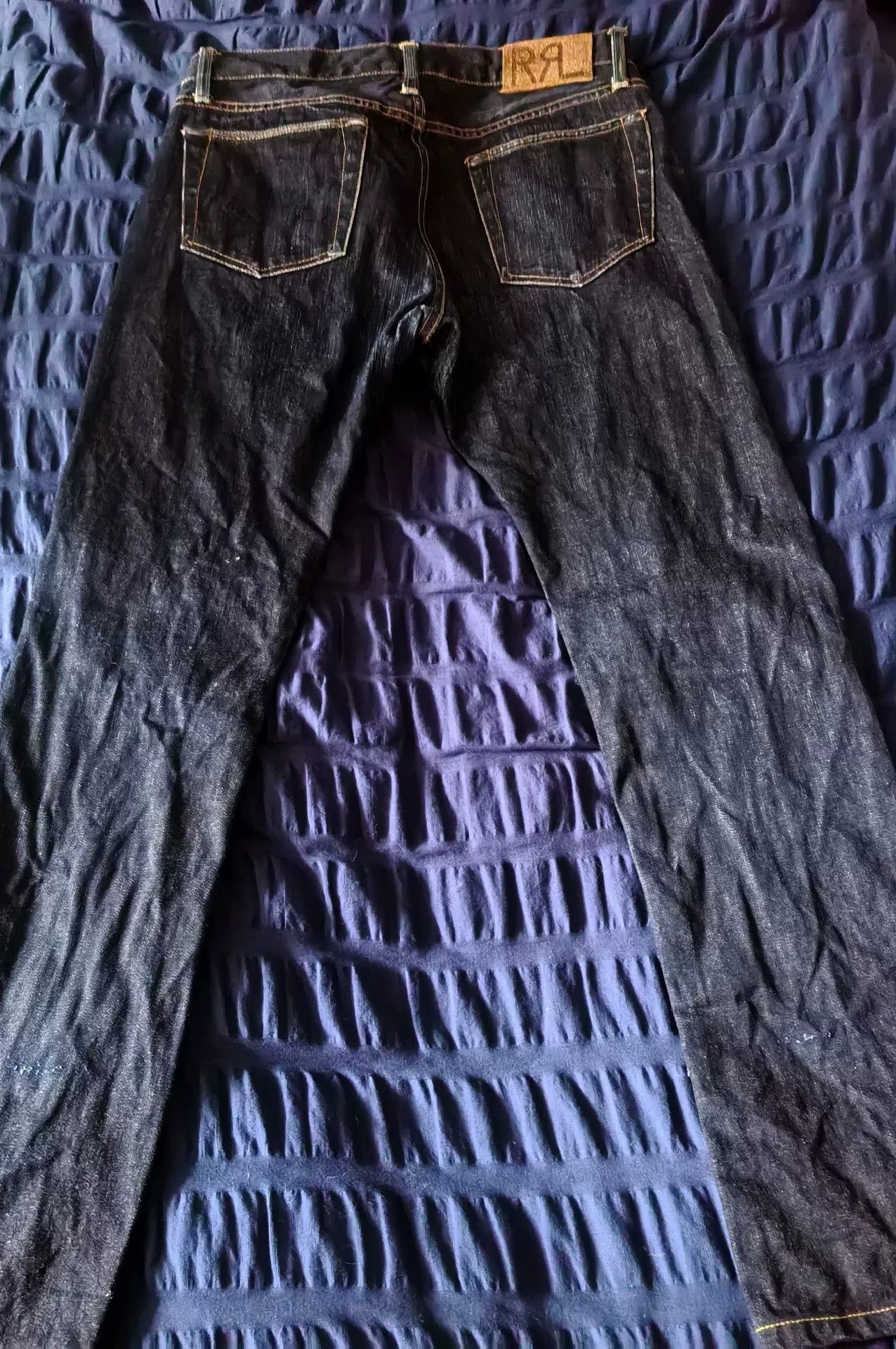 RRL Ralph Lauren RRL Ralph Lauren Vintage Raw Denim Jeans Size US 32 / EU 48 - 4 Thumbnail