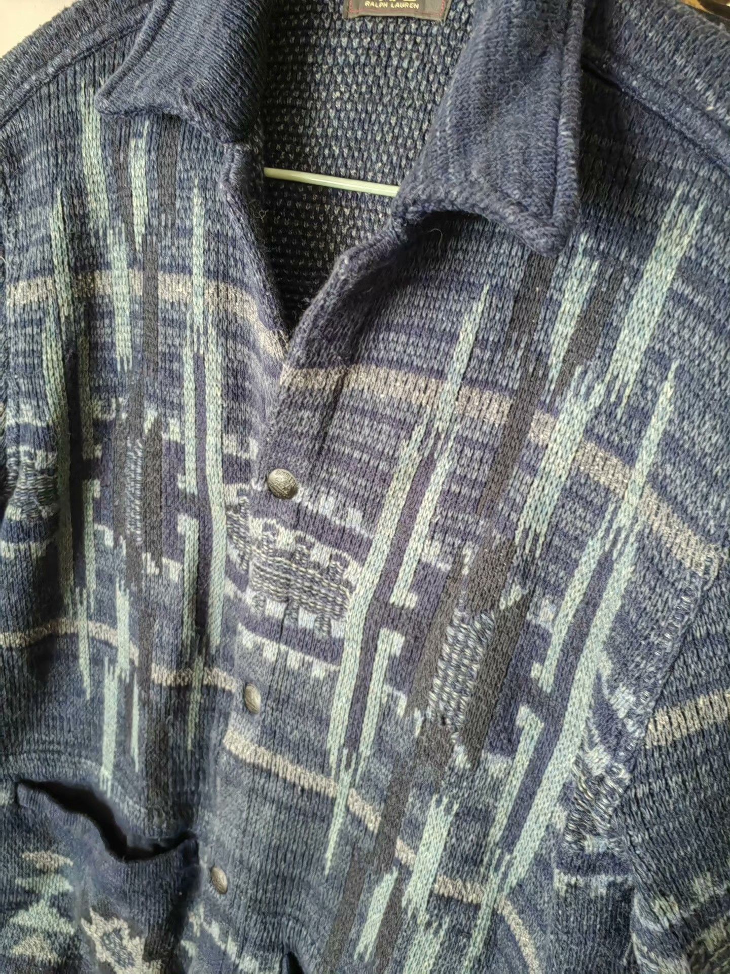RRL Ralph Lauren RRL Indigo Workshirt Sweater Size US M / EU 48-50 / 2 - 5 Thumbnail