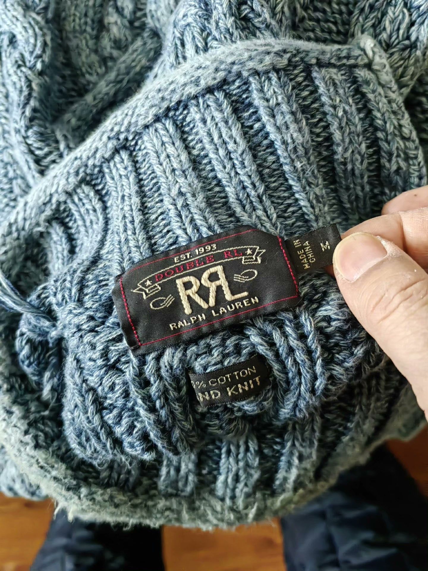 RRL Ralph Lauren RRL Ralph Lauren Navy Blue Sweater Size US M / EU 48-50 / 2 - 8 Thumbnail