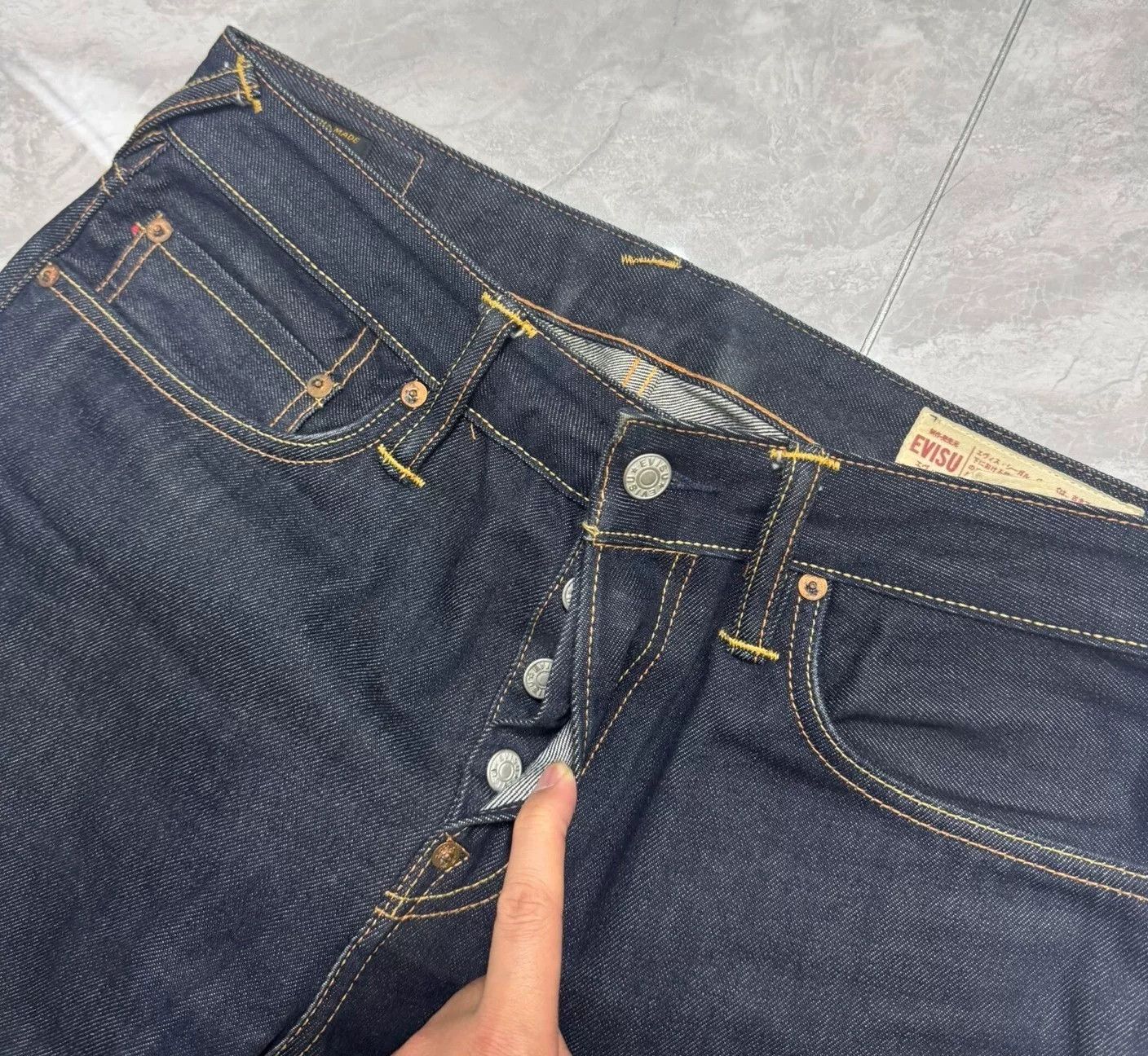 Evisu Evisu Selvedge Raw Denim Jeans Size US 32 / EU 48 - 7 Thumbnail