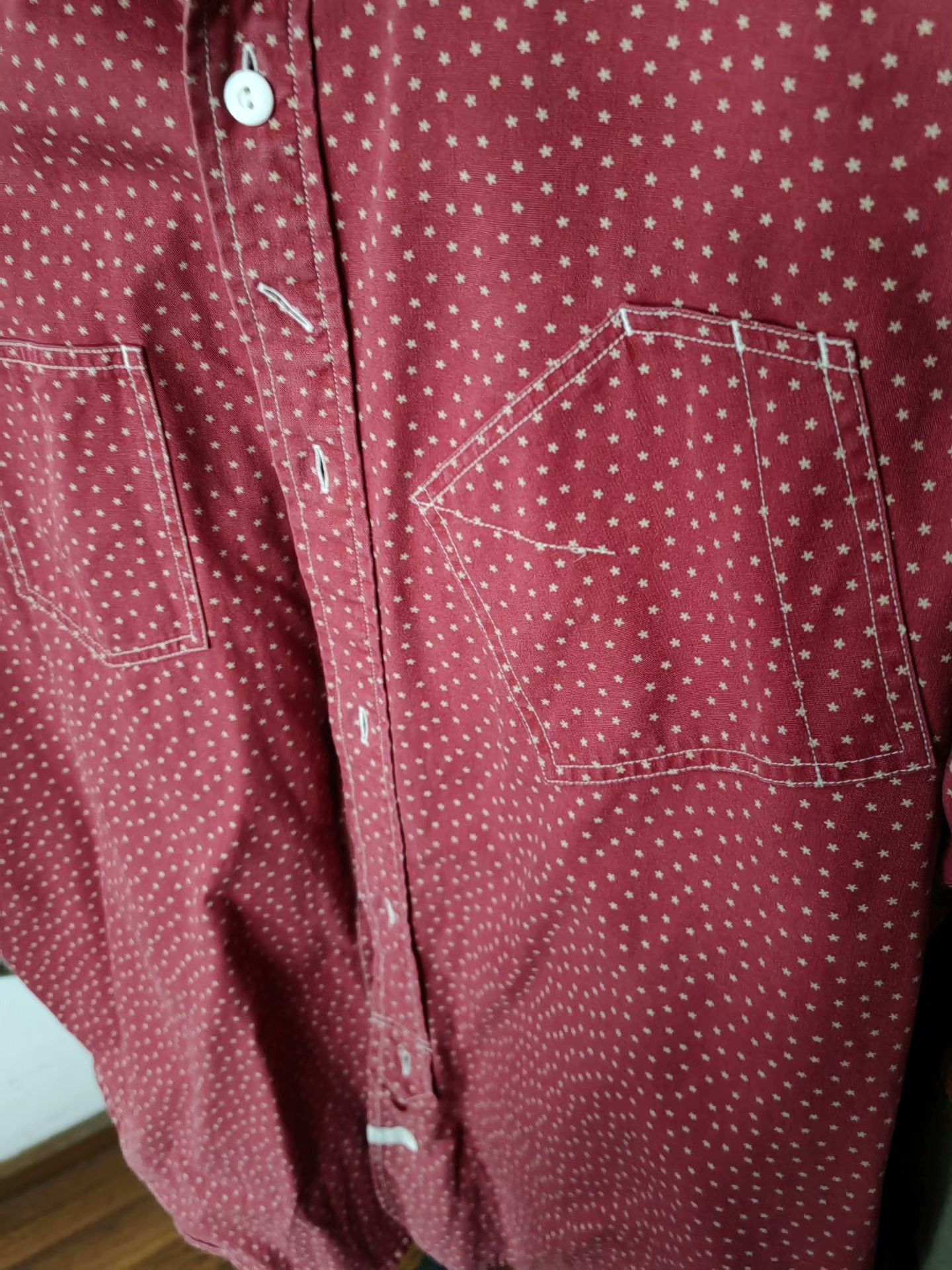 RRL Ralph Lauren RRL Red Star Print Vintage Shirt Size US M / EU 48-50 / 2 - 6 Thumbnail