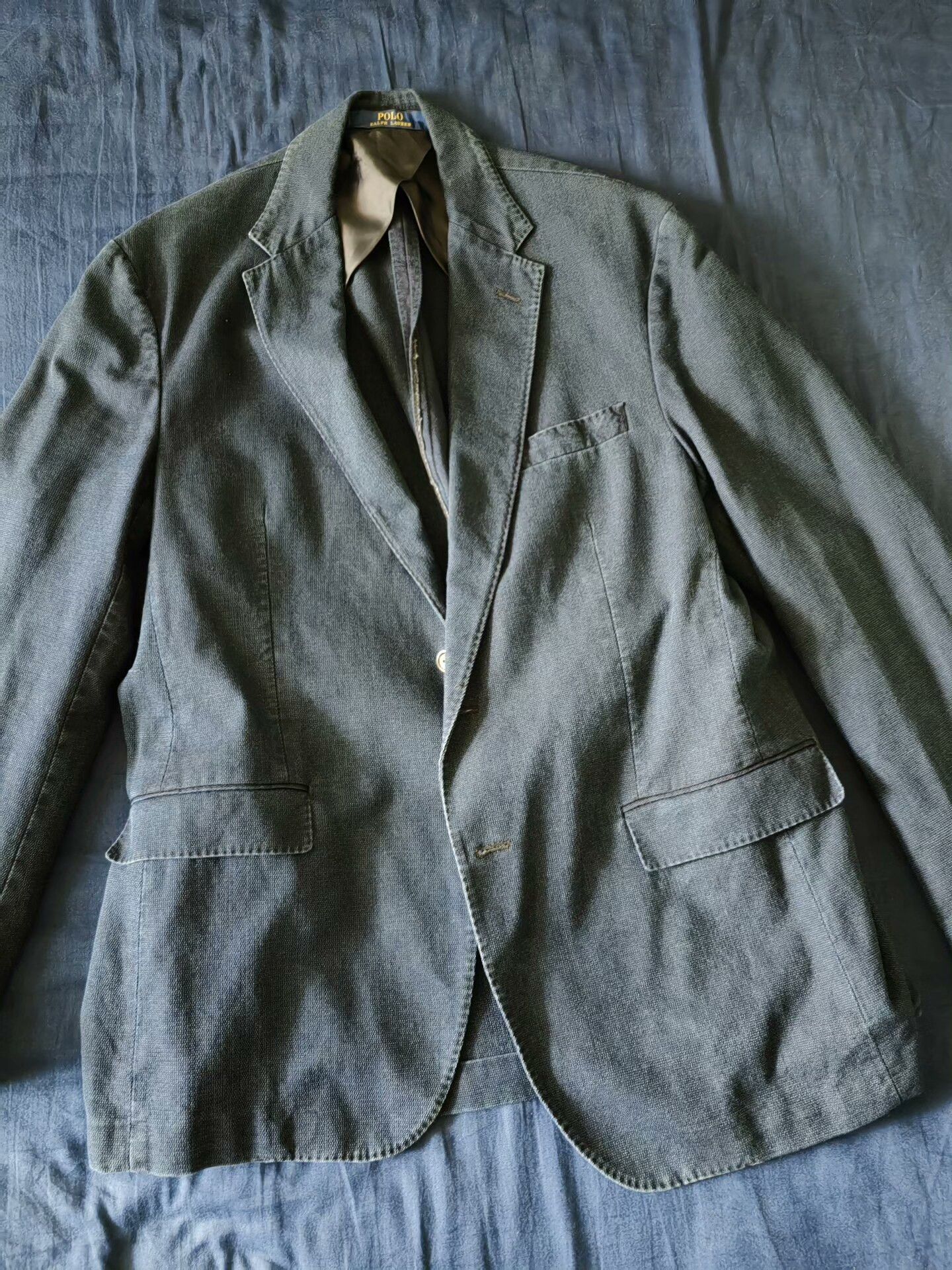 RRL Ralph Lauren Ralph Lauren Vintage Indigo Dyed Blazer Size US XS / EU 42 / 0 - 3 Thumbnail