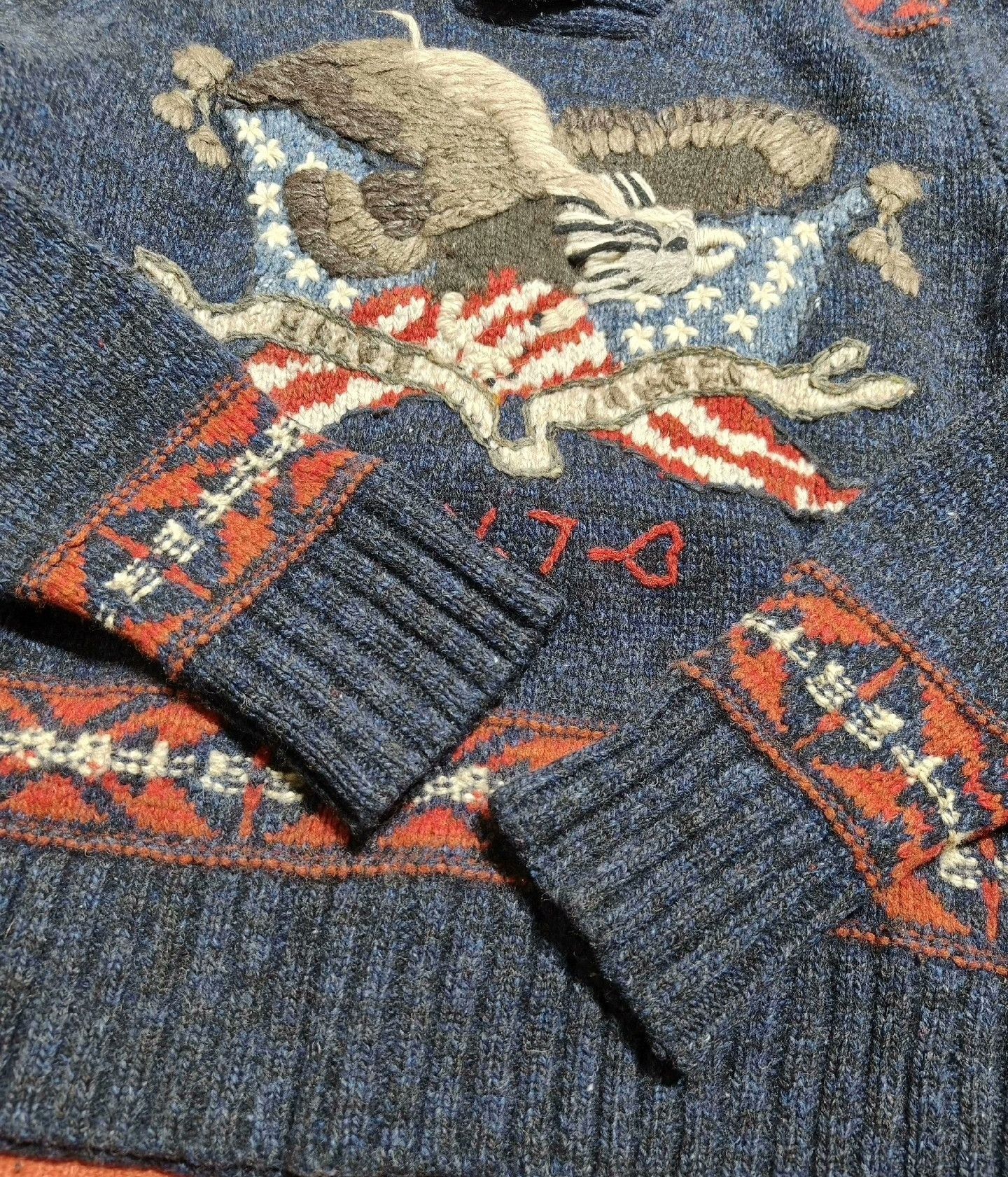 RRL Ralph Lauren RRL Ralph Lauren Fair Isle Wool Sweater Size US L / EU 52-54 / 3 - 6 Thumbnail