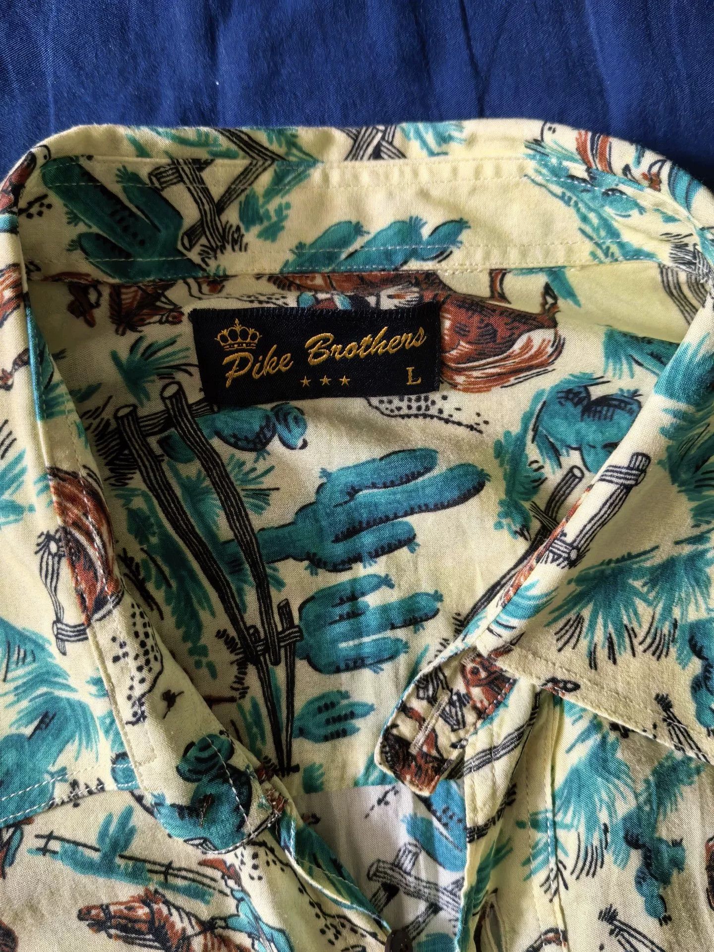 Pike Brothers Pike Brothers Hawaiian Short Sleeve Shirt Size US L / EU 52-54 / 3 - 3 Thumbnail