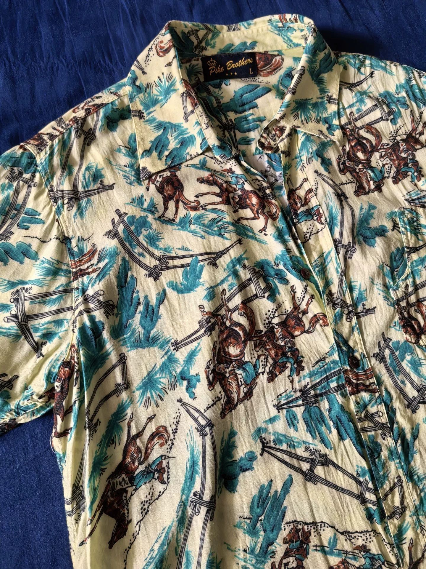 Pike Brothers Pike Brothers Hawaiian Short Sleeve Shirt Size US L / EU 52-54 / 3 - 2 Thumbnail