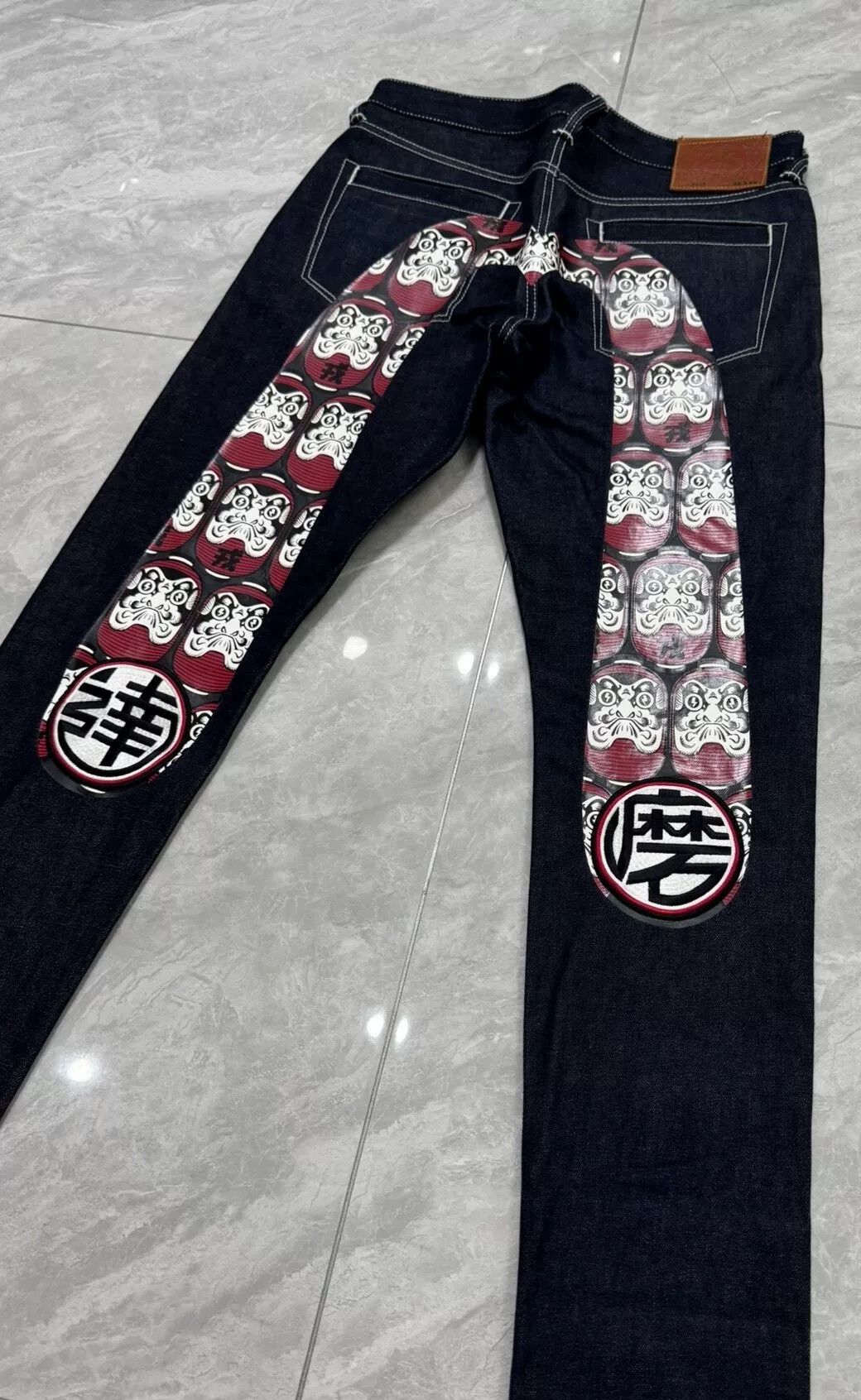 Evisu Evisu Daruma Embroidery Big M Jeans Size US 30 / EU 46 - 3 Thumbnail