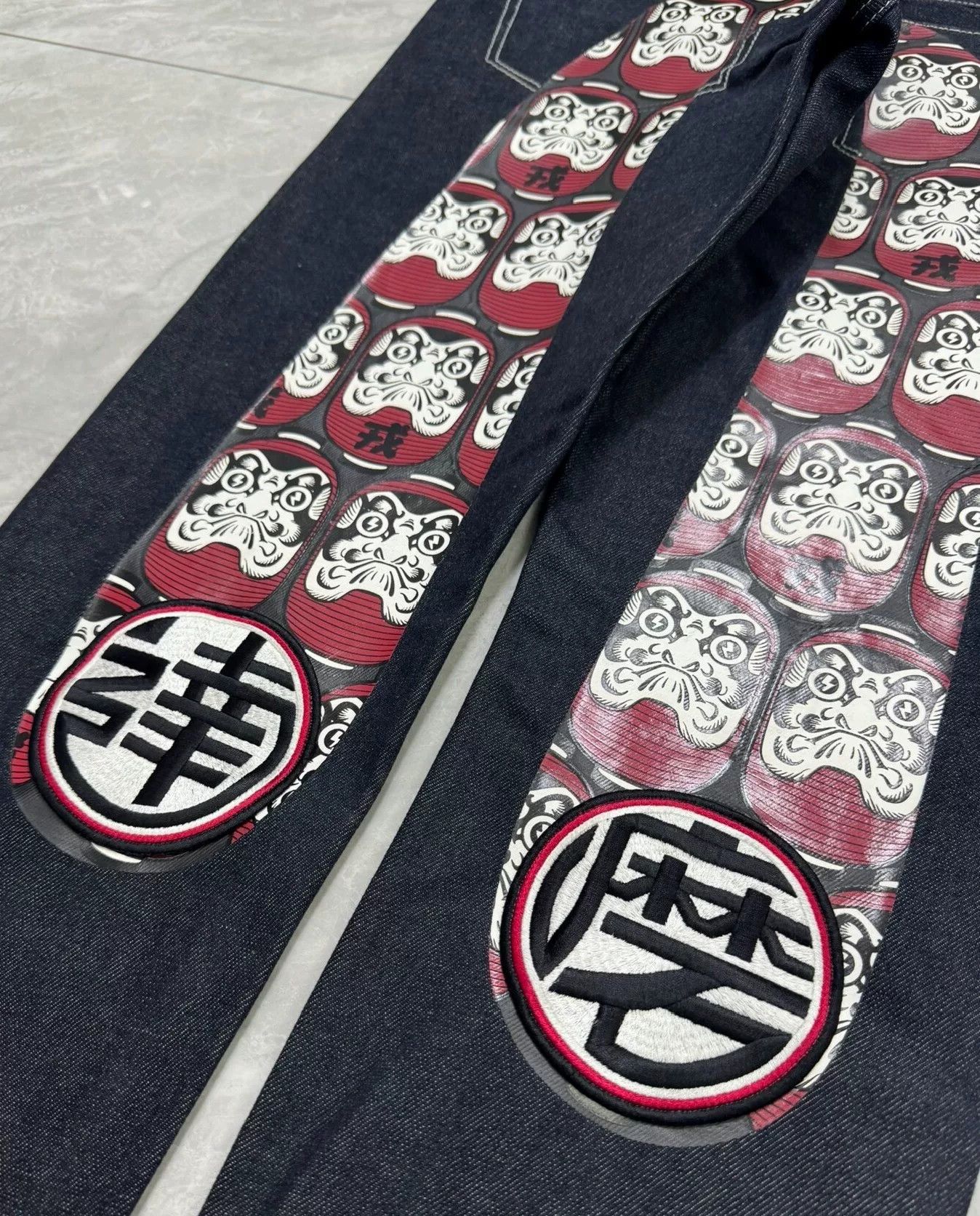 Evisu Evisu Daruma Embroidery Big M Jeans Size US 30 / EU 46 - 5 Thumbnail