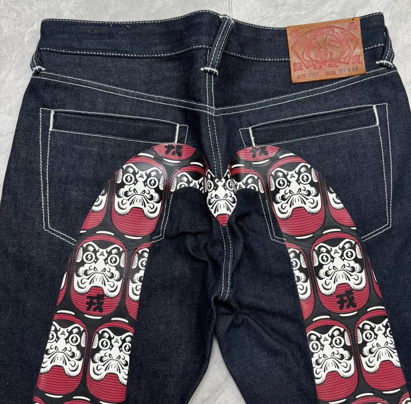 Evisu Evisu Daruma Embroidery Big M Jeans Size US 30 / EU 46 - 4 Thumbnail
