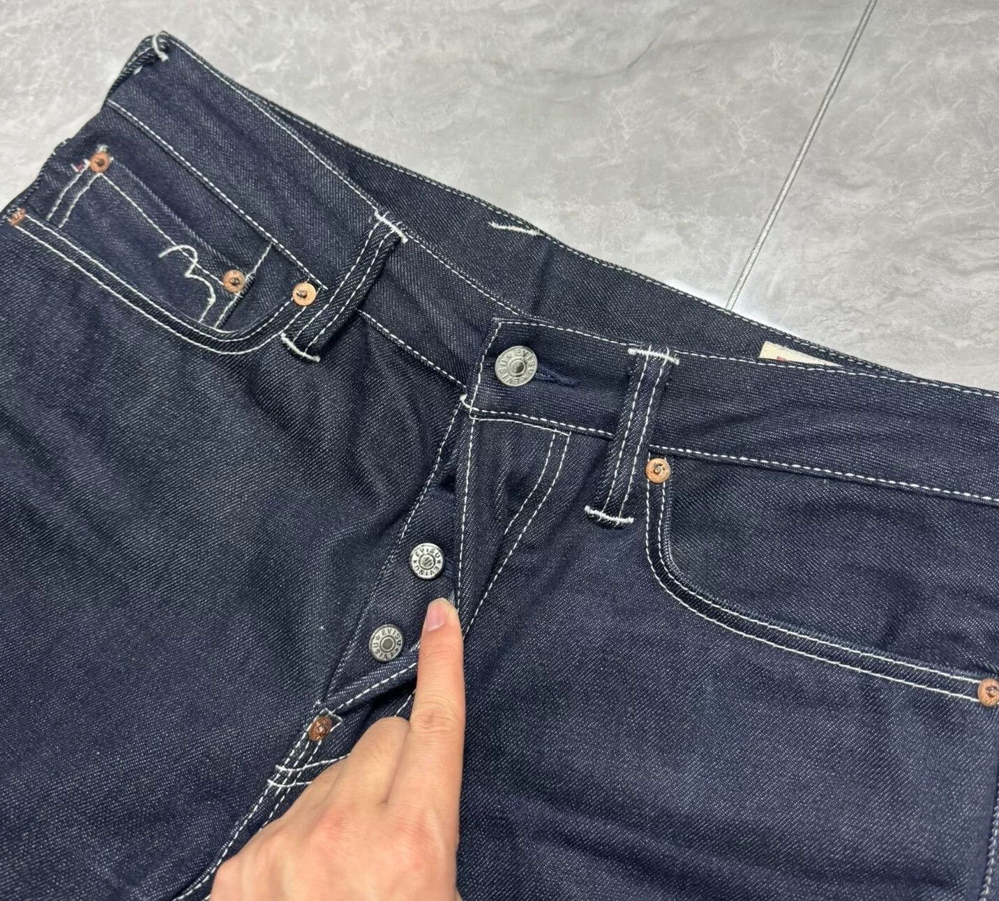 Evisu Evisu Daruma Embroidery Big M Jeans Size US 30 / EU 46 - 7 Thumbnail