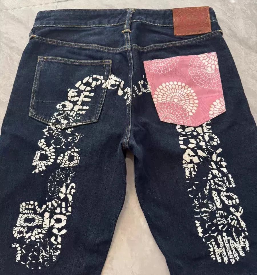 Evisu Evisu Floral Large M Denim Shorts Size US 30 / EU 46 - 2 Thumbnail