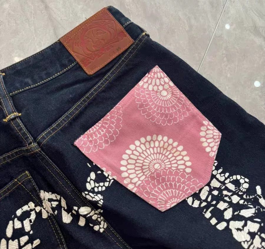 Evisu Evisu Floral Large M Denim Shorts Size US 30 / EU 46 - 4 Thumbnail