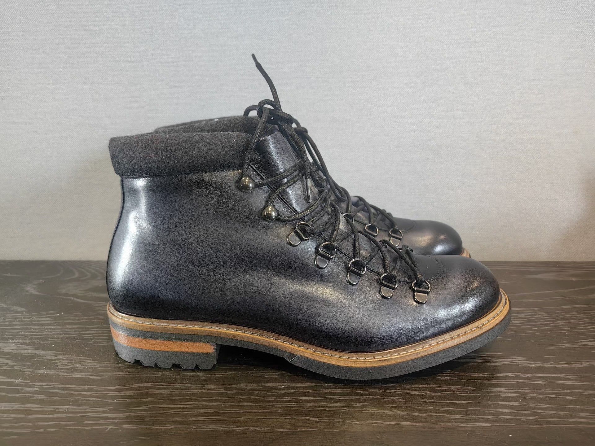Bruno Magli Bruno Magli Handcrafted Patina Hiking Boots Size US 8 / EU 41 - 3 Thumbnail