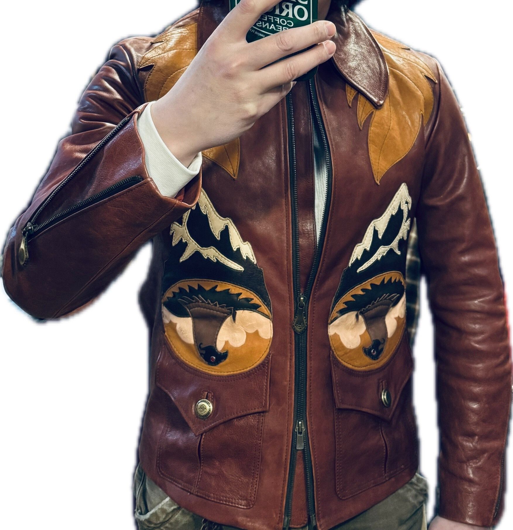 Obelisk Obelisk Hippie Rock Leather Jacket Size US S / EU 44-46 / 1 - 7 Thumbnail