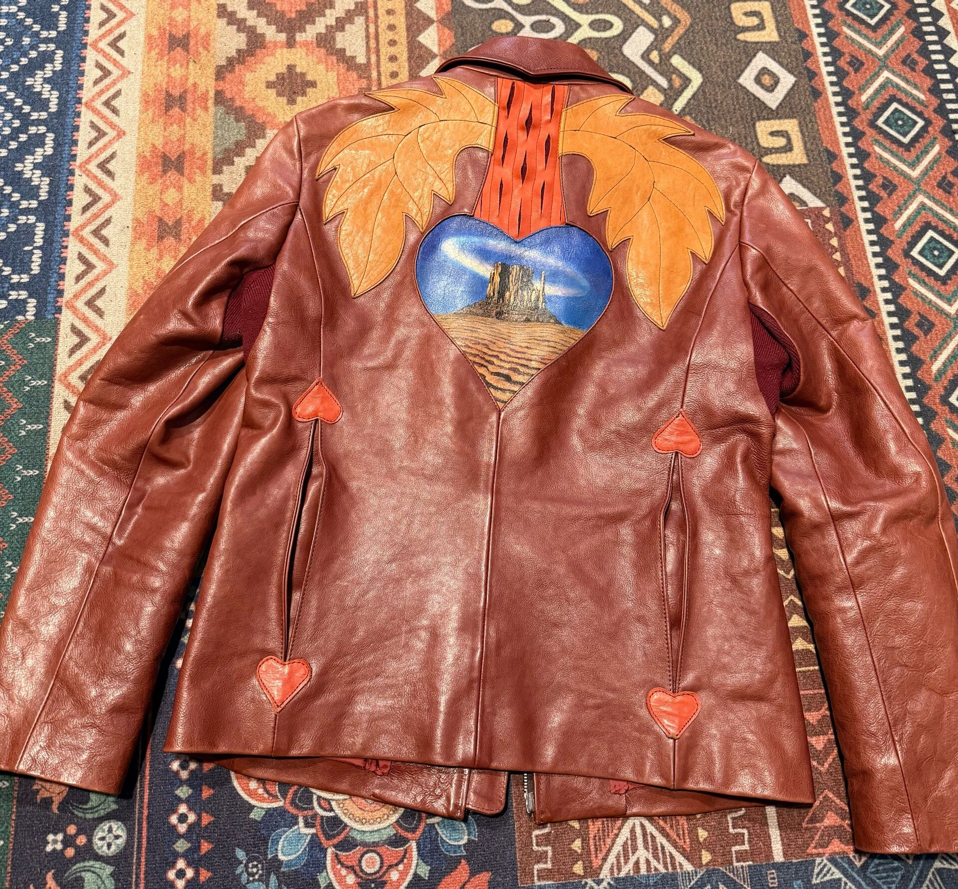 Obelisk Obelisk Hippie Rock Leather Jacket Size US S / EU 44-46 / 1 - 3 Thumbnail