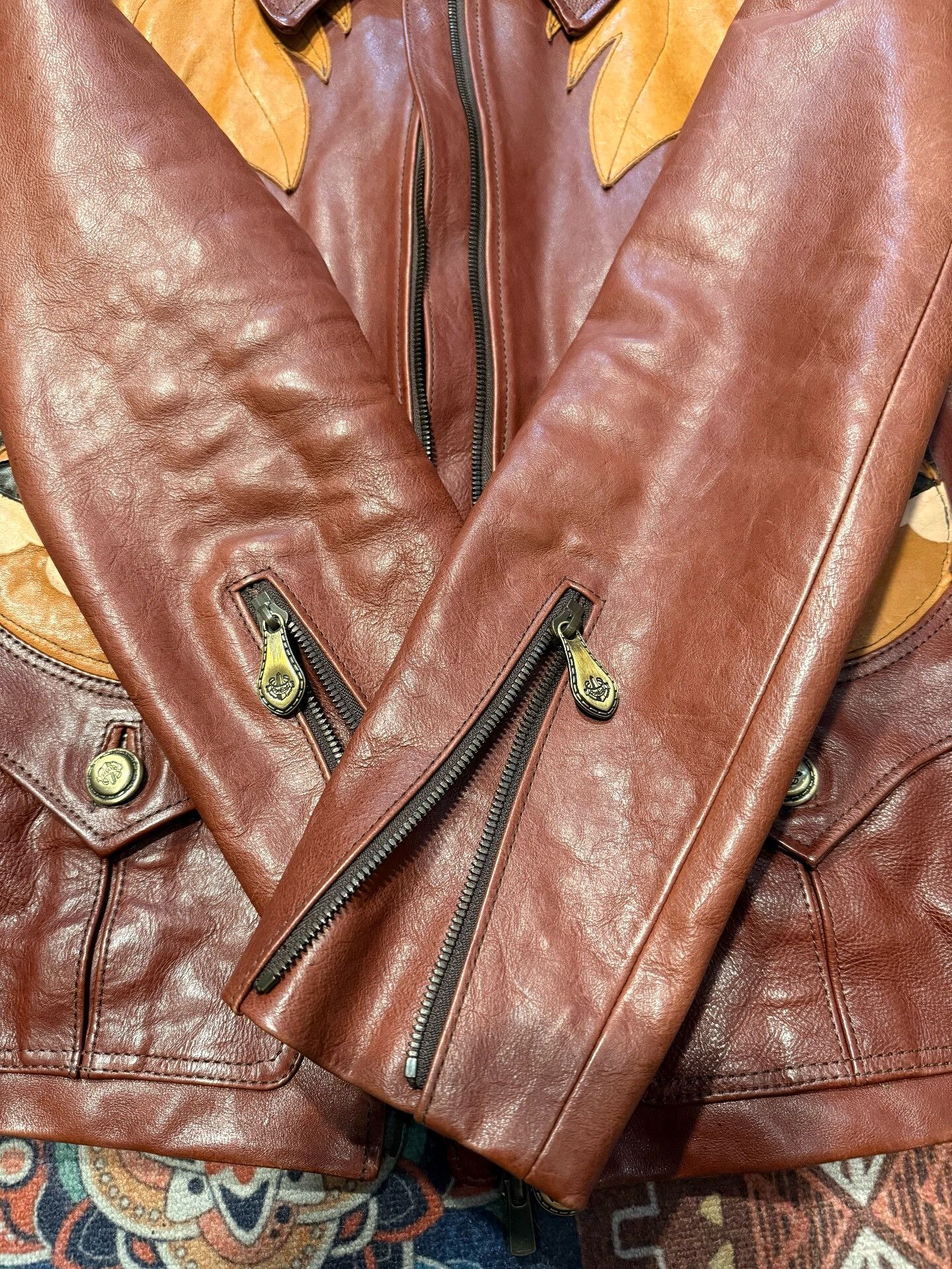 Obelisk Obelisk Hippie Rock Leather Jacket Size US S / EU 44-46 / 1 - 5 Thumbnail