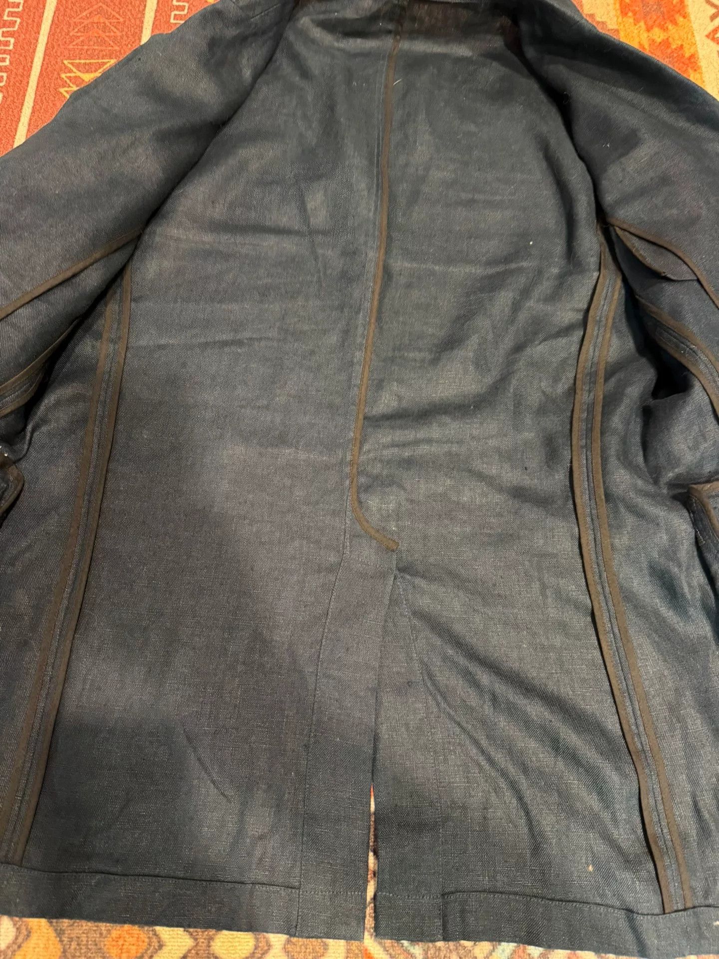 Viktor & Rolf Viktor Rolf Indigo Dyed Linen Blazer Size US M / EU 48-50 / 2 - 4 Thumbnail