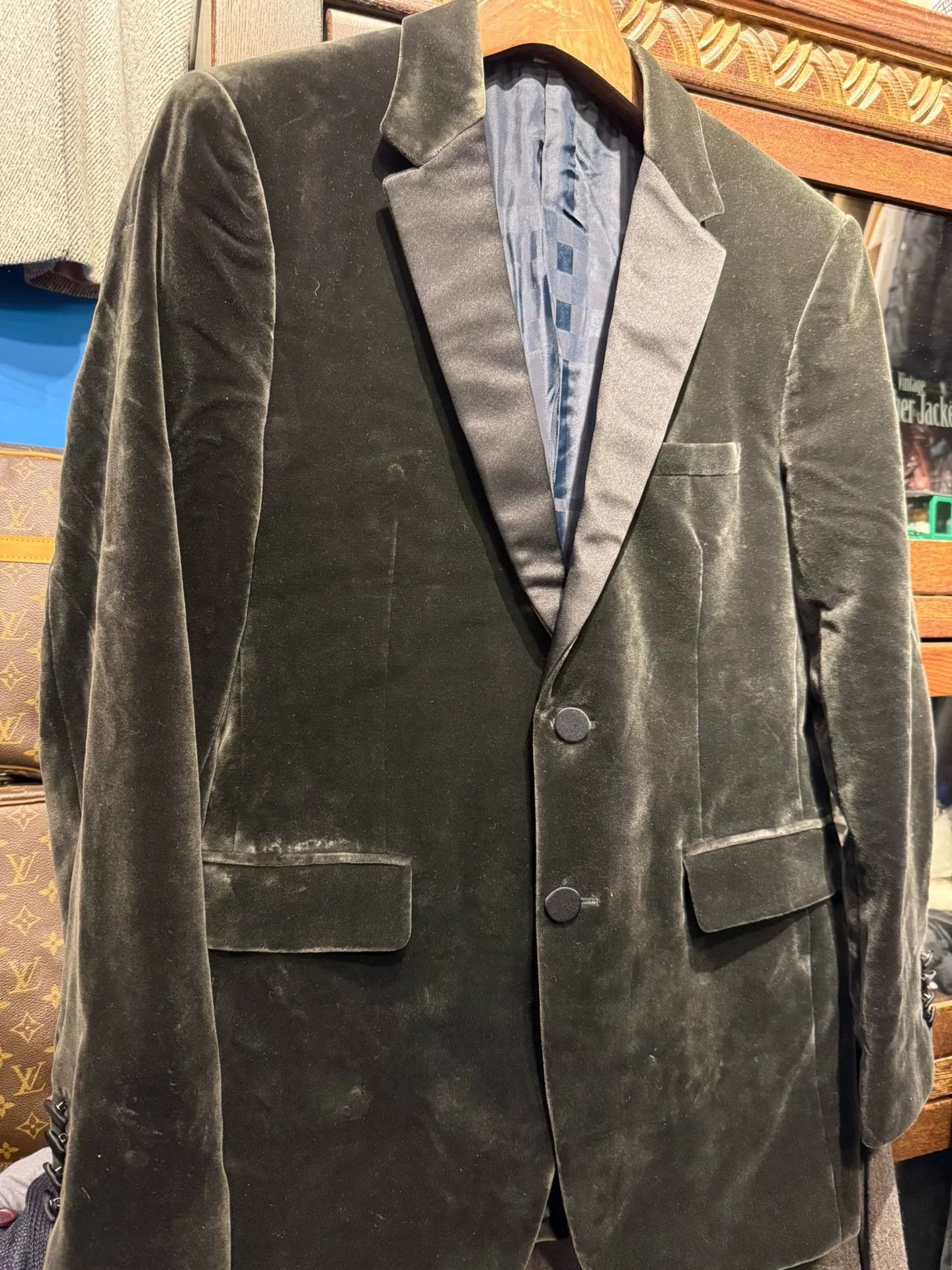Burberry Burberry Velvet Suit Jacket Size US M / EU 48-50 / 2 - 7 Thumbnail