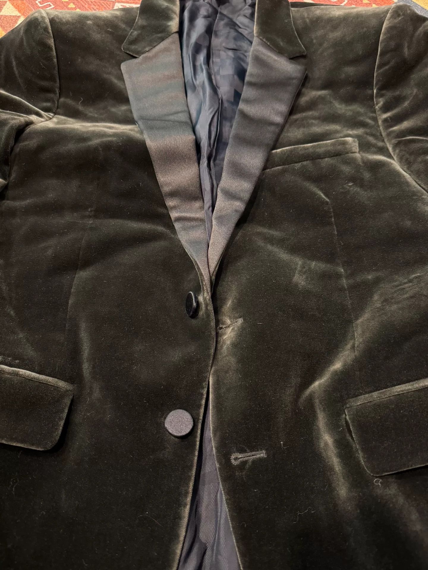 Burberry Burberry Velvet Suit Jacket Size US M / EU 48-50 / 2 - 3 Thumbnail