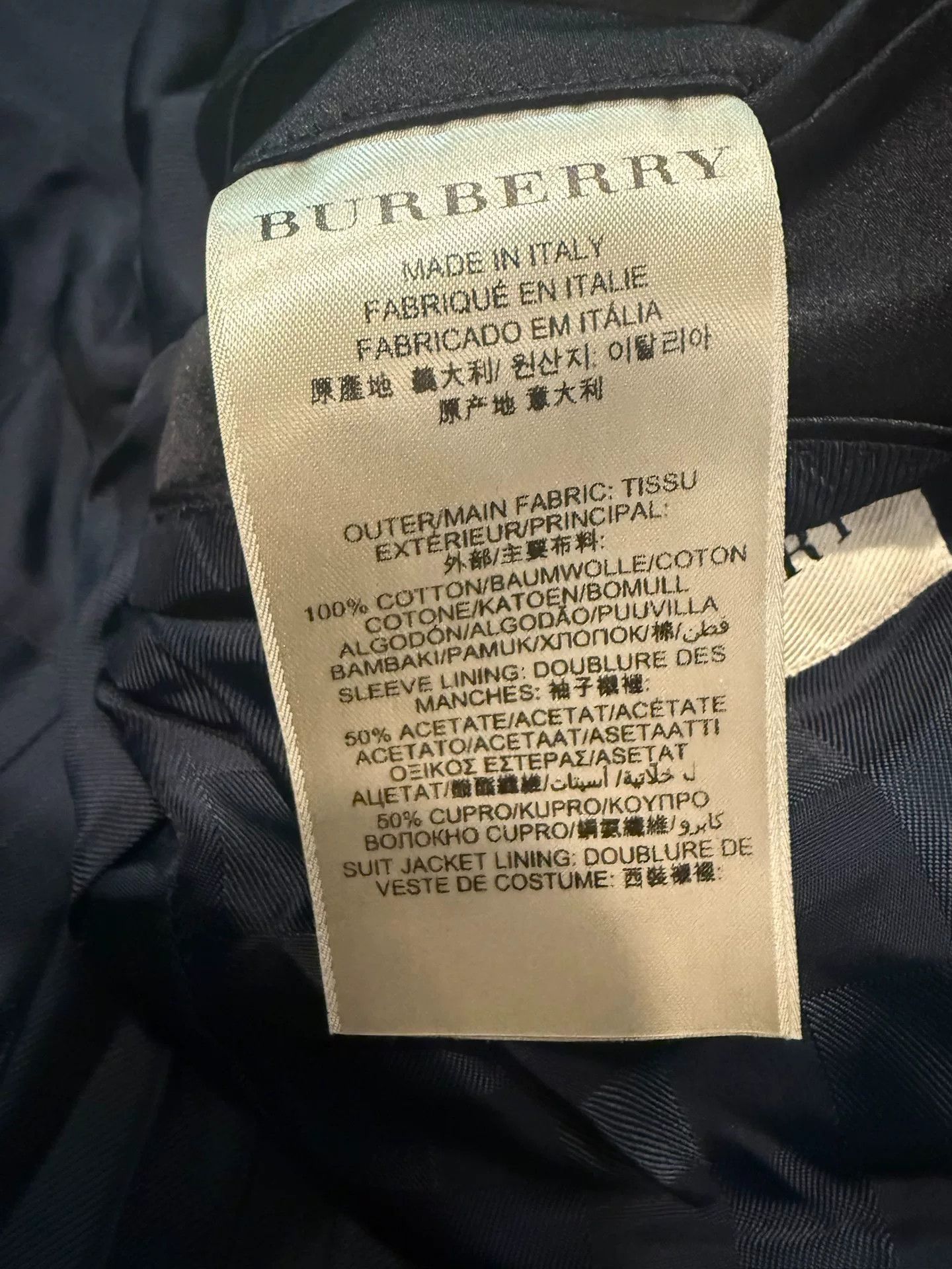 Burberry Burberry Velvet Suit Jacket Size US M / EU 48-50 / 2 - 5 Thumbnail