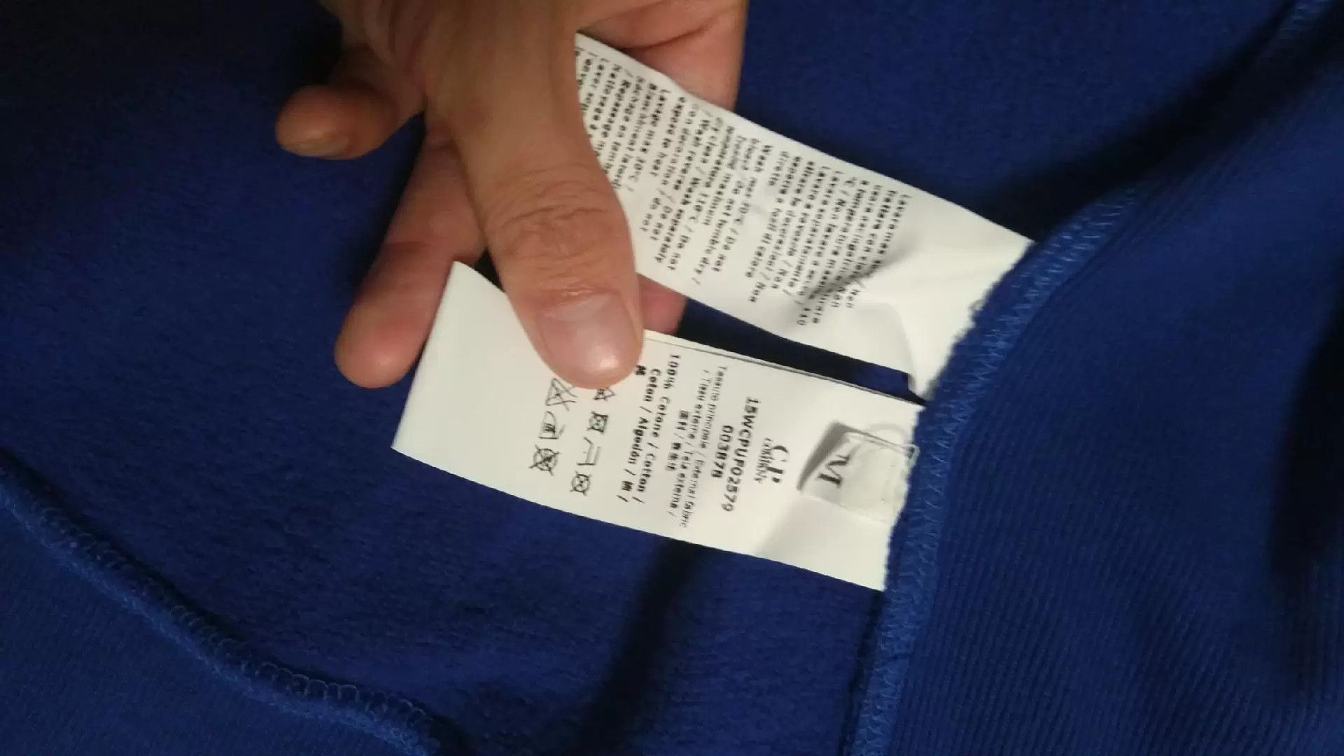 C.P. Company C.P. Company M Cotton Blue Hoodie Size US M / EU 48-50 / 2 - 5 Thumbnail