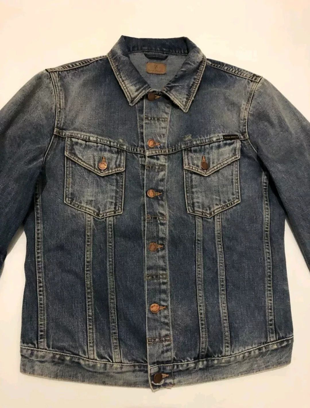Nudie Jeans Nudie Billy Shimmering Indigo Denim Jacket Size US L / EU 52-54 / 3 - 4 Thumbnail