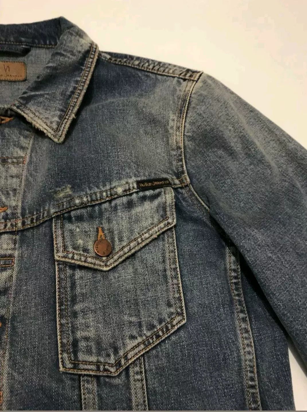 Nudie Jeans Nudie Billy Shimmering Indigo Denim Jacket Size US L / EU 52-54 / 3 - 5 Thumbnail