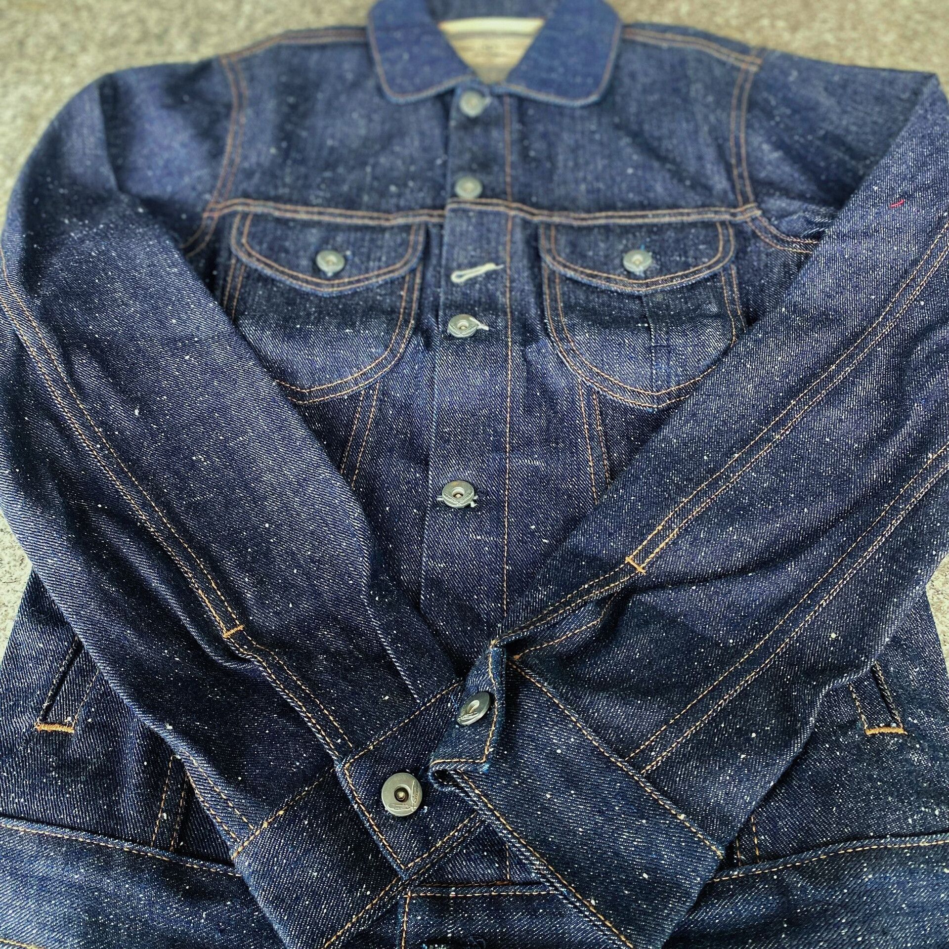 R13 RGT 14oz Cotton-Linen Snow Wash Denim Jacket Size US XS / EU 42 / 0 - 3 Thumbnail