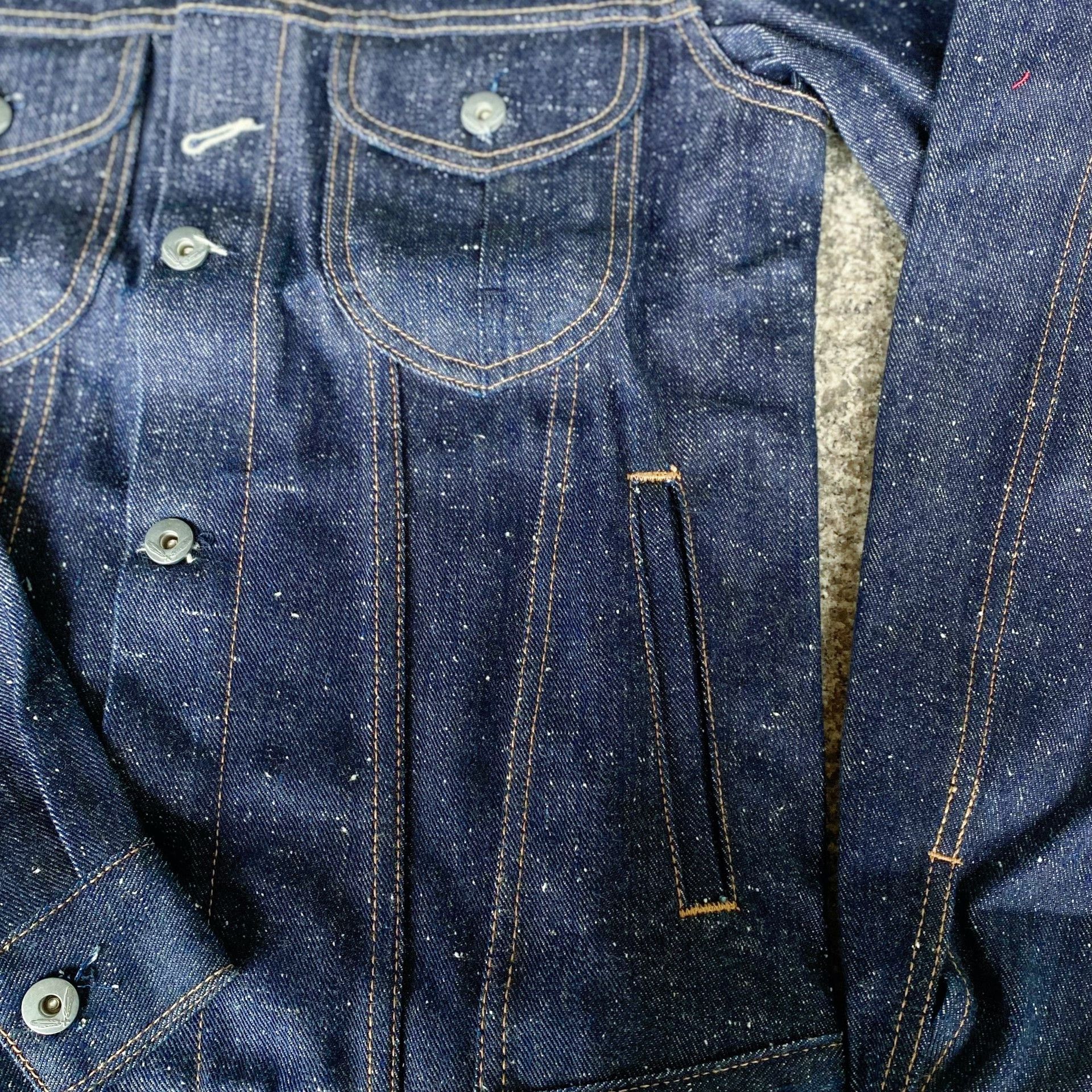 R13 RGT 14oz Cotton-Linen Snow Wash Denim Jacket Size US XS / EU 42 / 0 - 5 Thumbnail