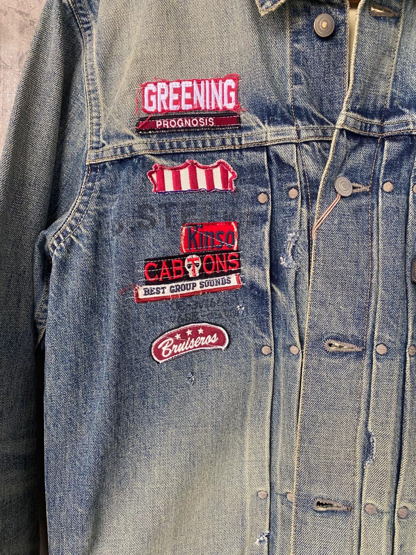 Gypsy Gypsy&sons Heavy Washed Distressed Denim Jacket Size US M / EU 48-50 / 2 - 2 Thumbnail