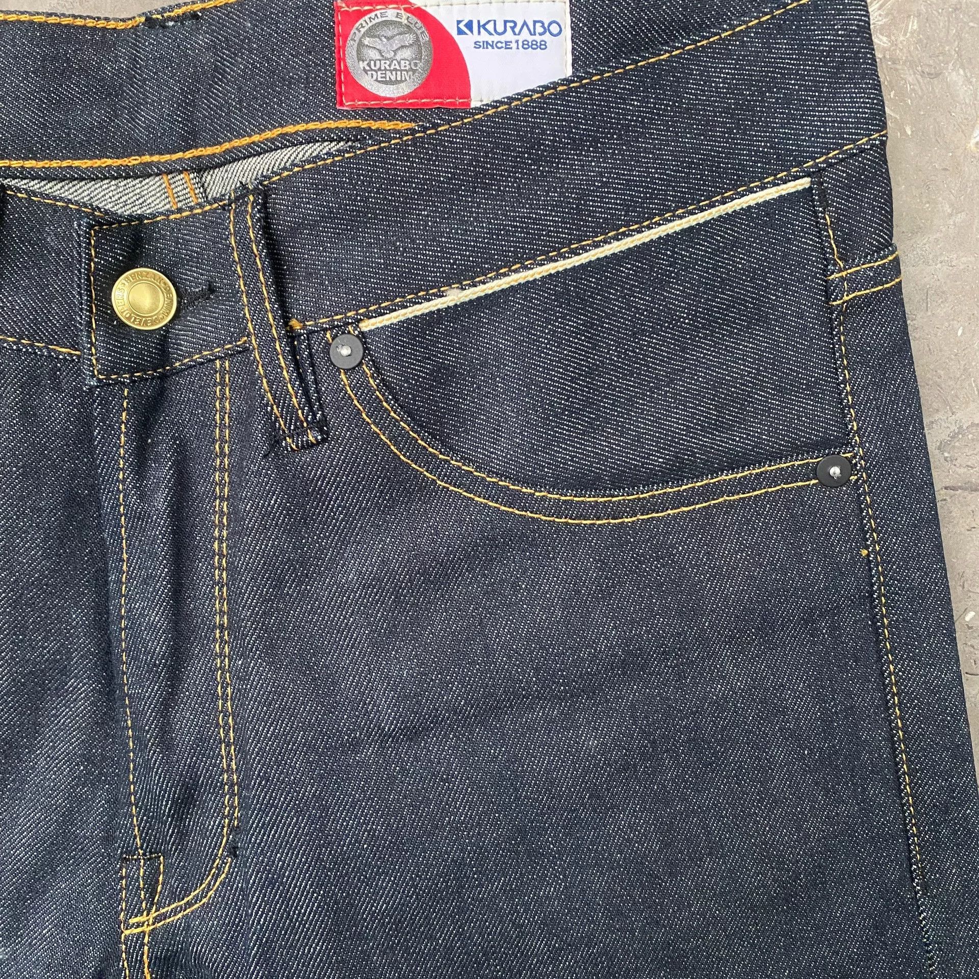 B.D. Baggies BDD B-01 Low-Rise Slim Tapered Raw Jeans Size US 29 - 4 Thumbnail