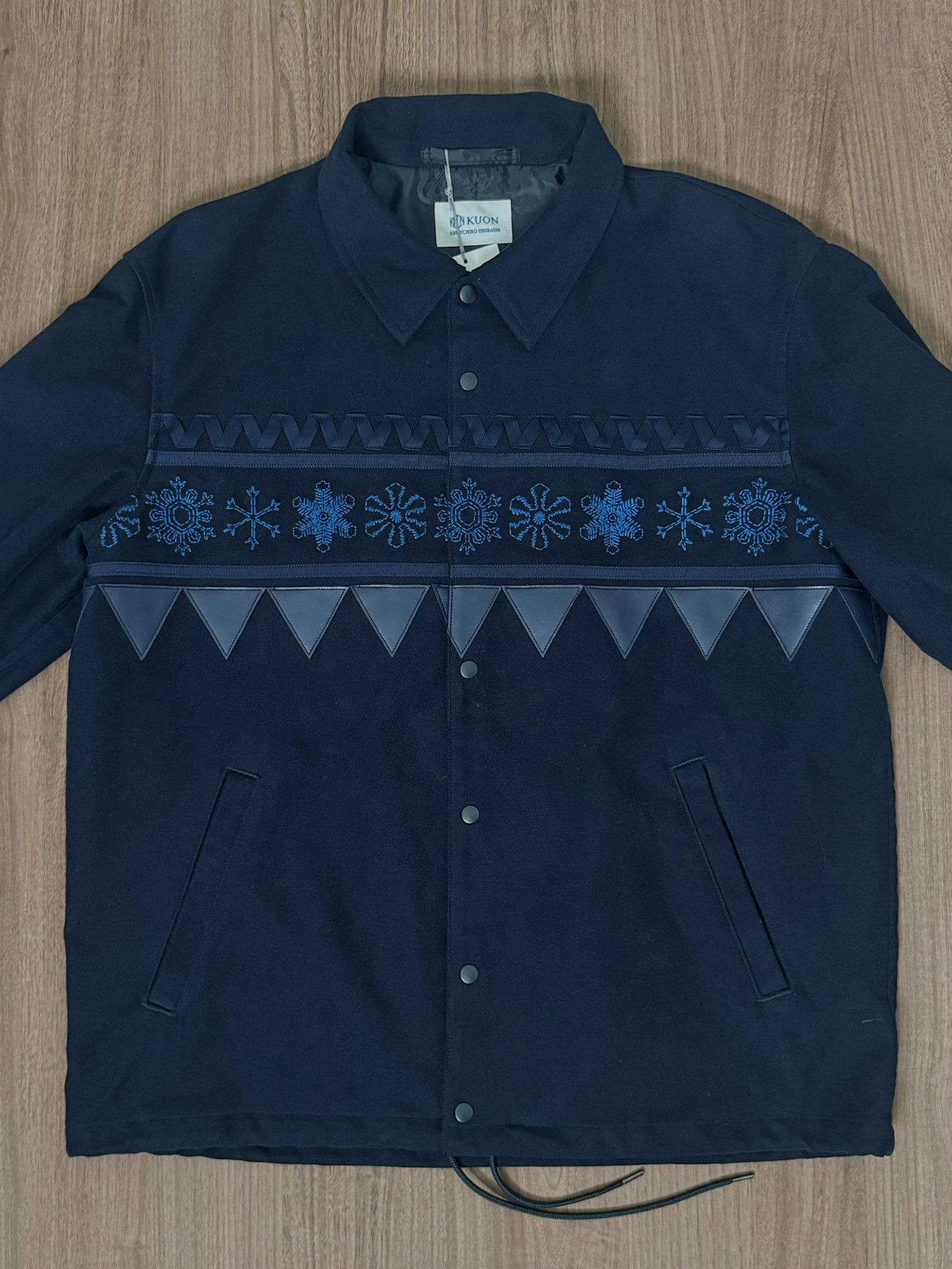 KUON KUON Snowflake Embroidery Vintage Coach Jacket Size US M / EU 48-50 / 2 - 4 Thumbnail