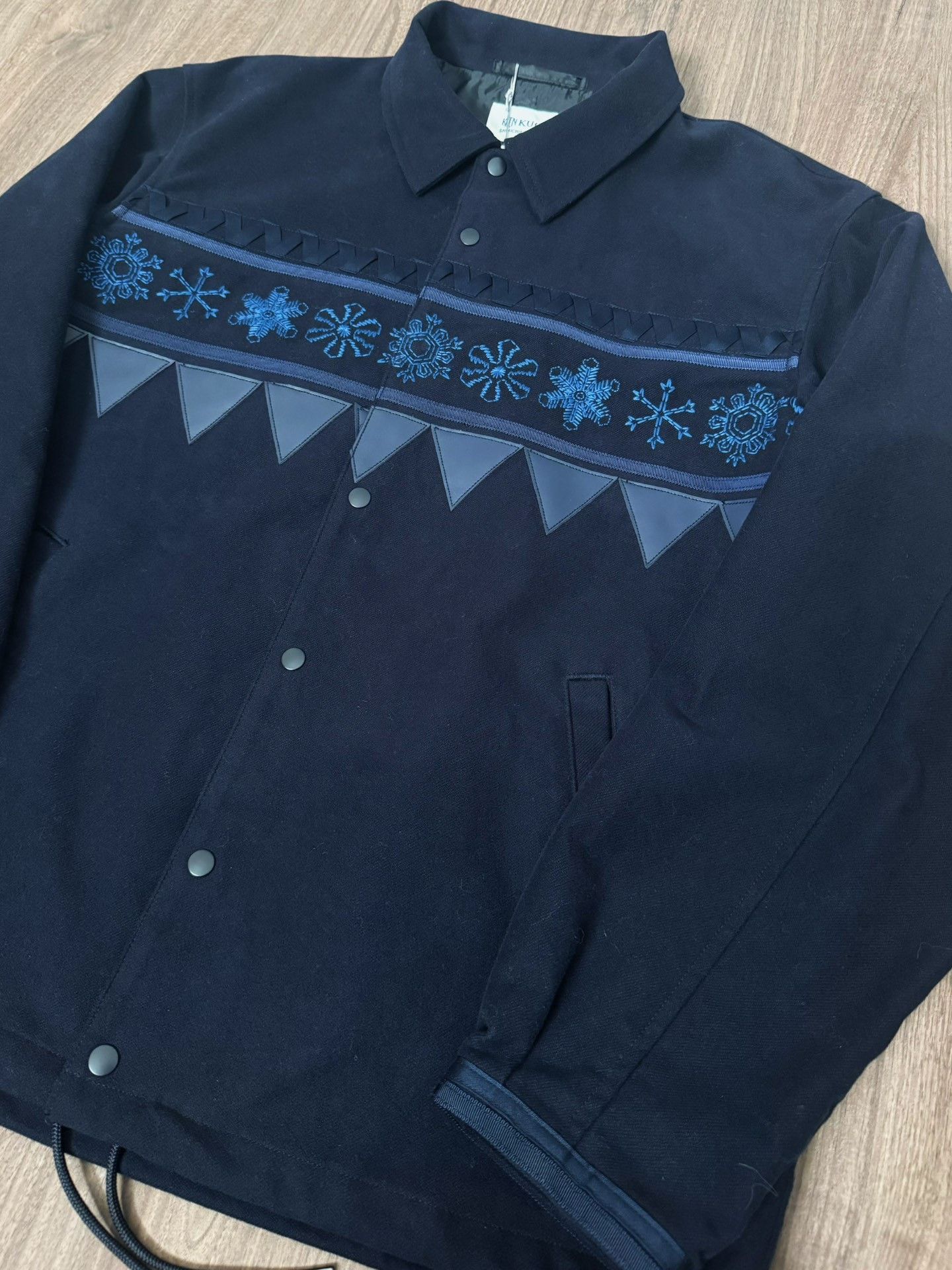 KUON KUON Snowflake Embroidery Vintage Coach Jacket Size US M / EU 48-50 / 2 - 5 Thumbnail