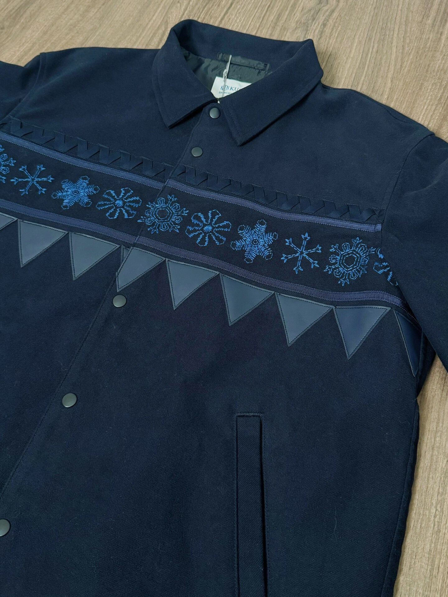 KUON KUON Snowflake Embroidery Vintage Coach Jacket Size US M / EU 48-50 / 2 - 3 Thumbnail