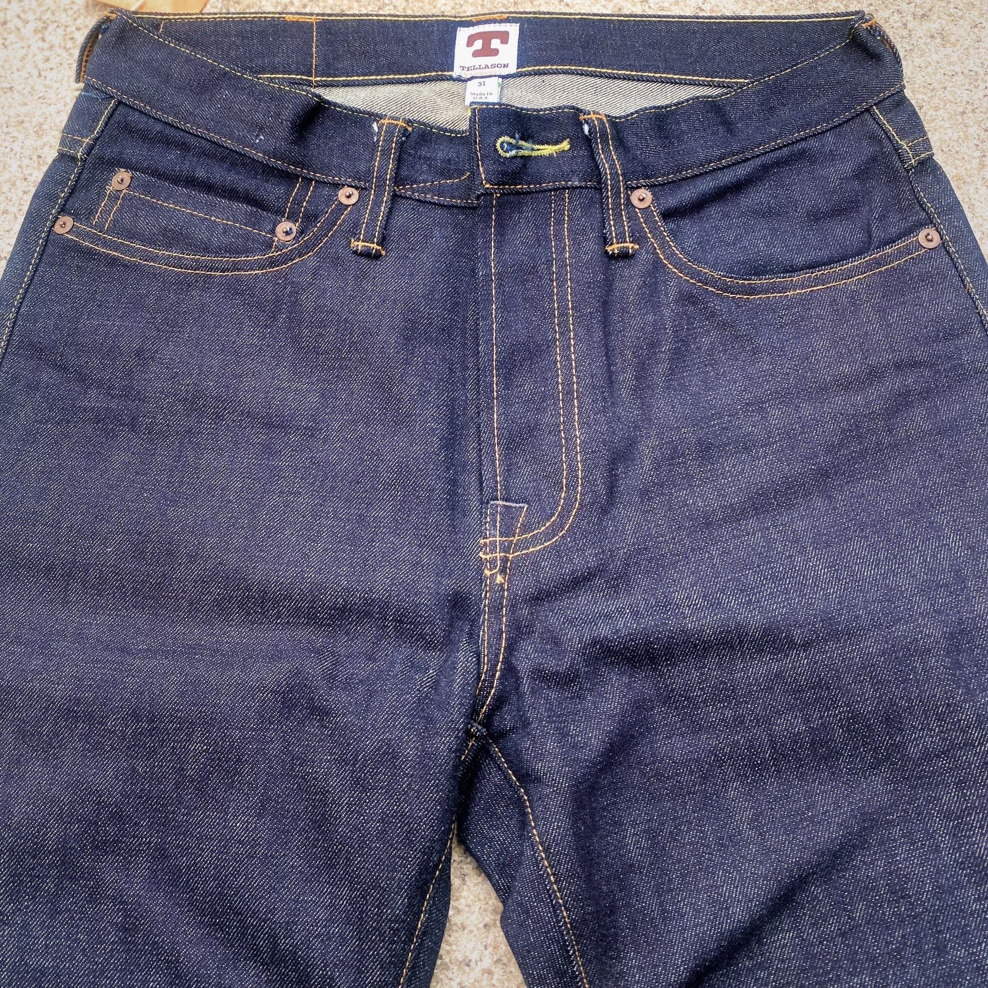 Tellason TELLASON Elgin Mid-Rise Slim Tapered Pants Size US 31 - 3 Thumbnail