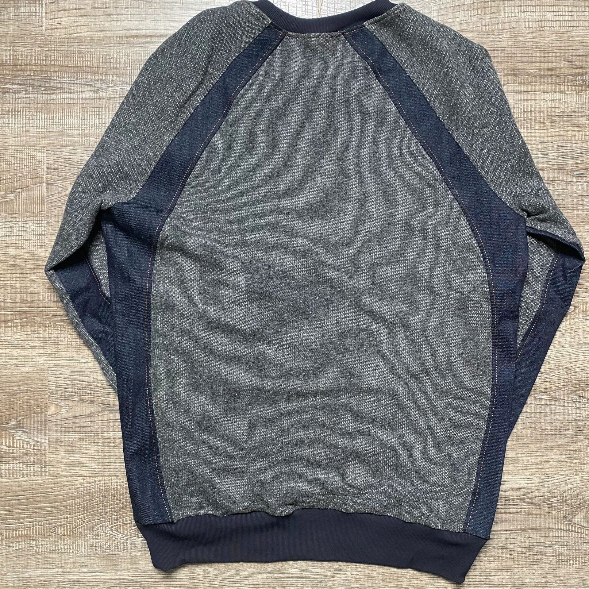 Helas Hellequino Denim Patchwork Vintage Sweatshirt Size US XS / EU 42 / 0 - 2 Thumbnail